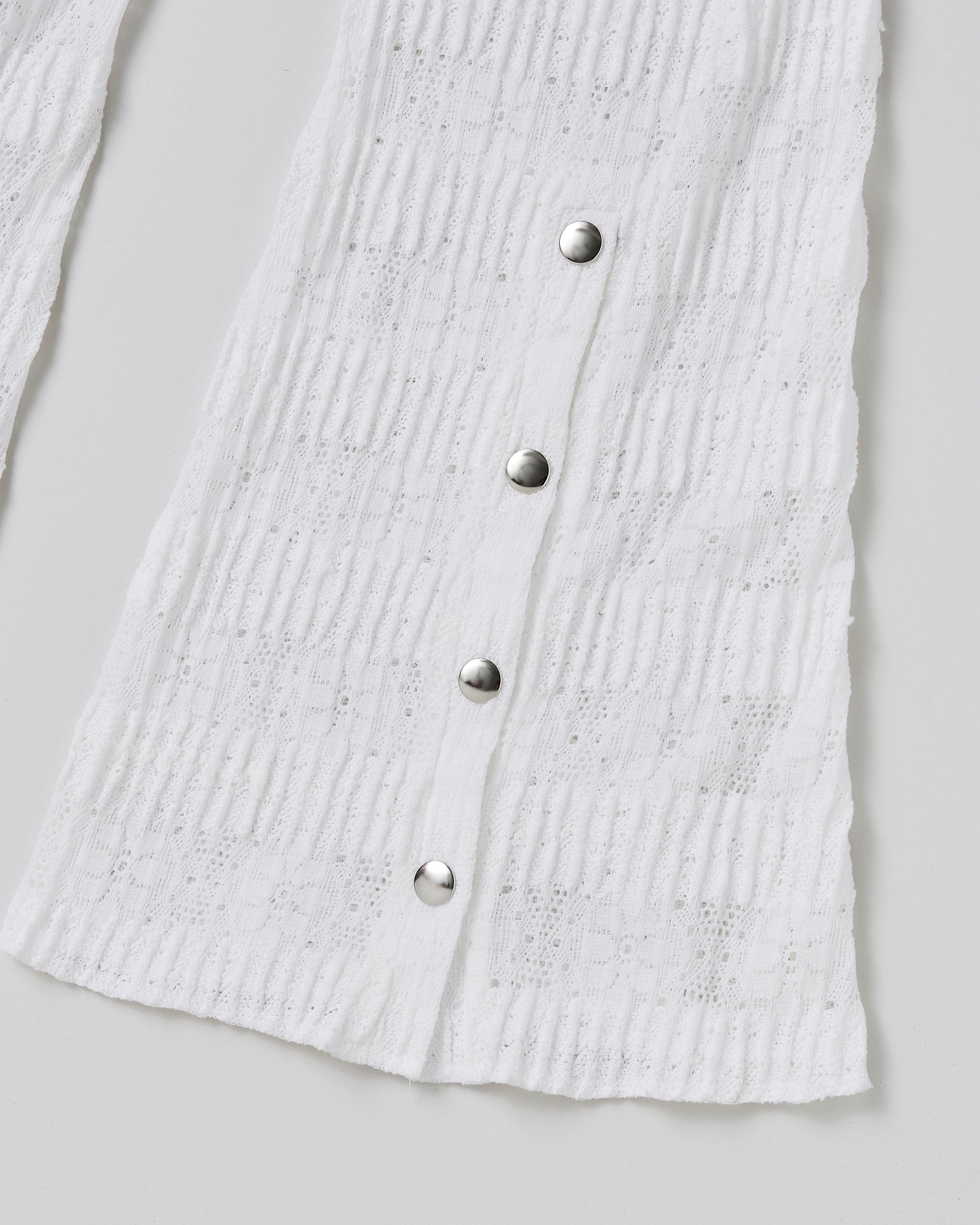 Lace knit flare pants