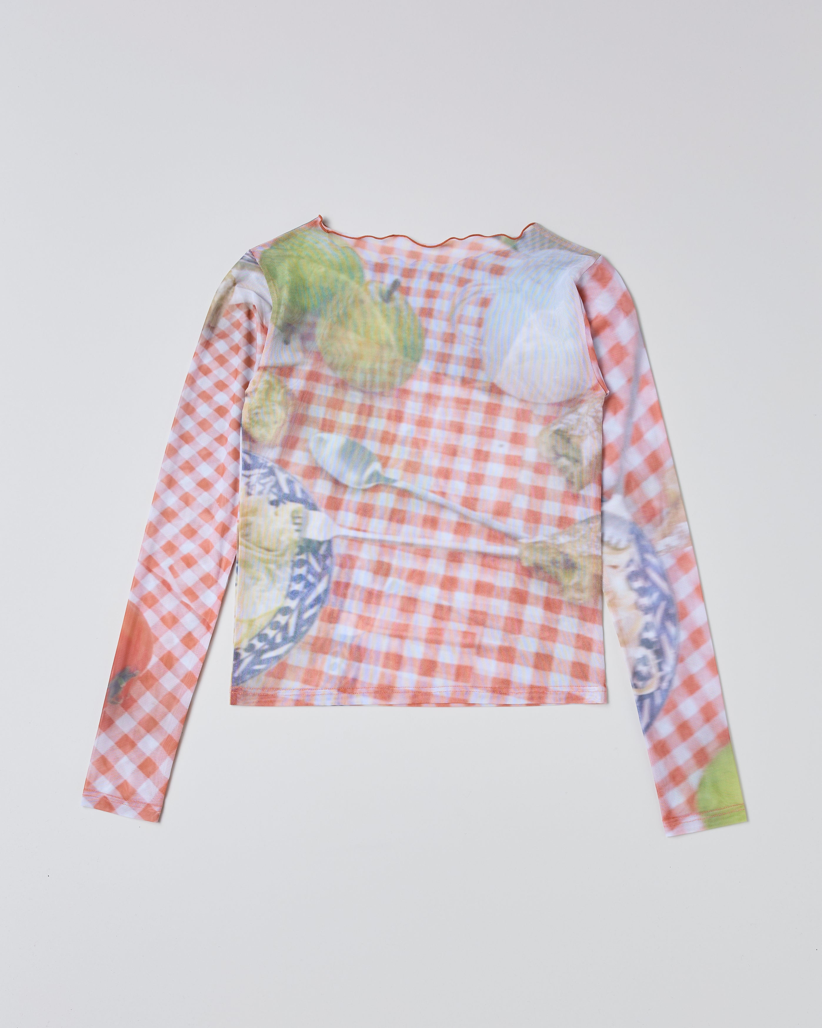 トップス POPPY PICNIC SEE-THROUGH TOPS ROUND NECK Picnic see-through tops (round neck)