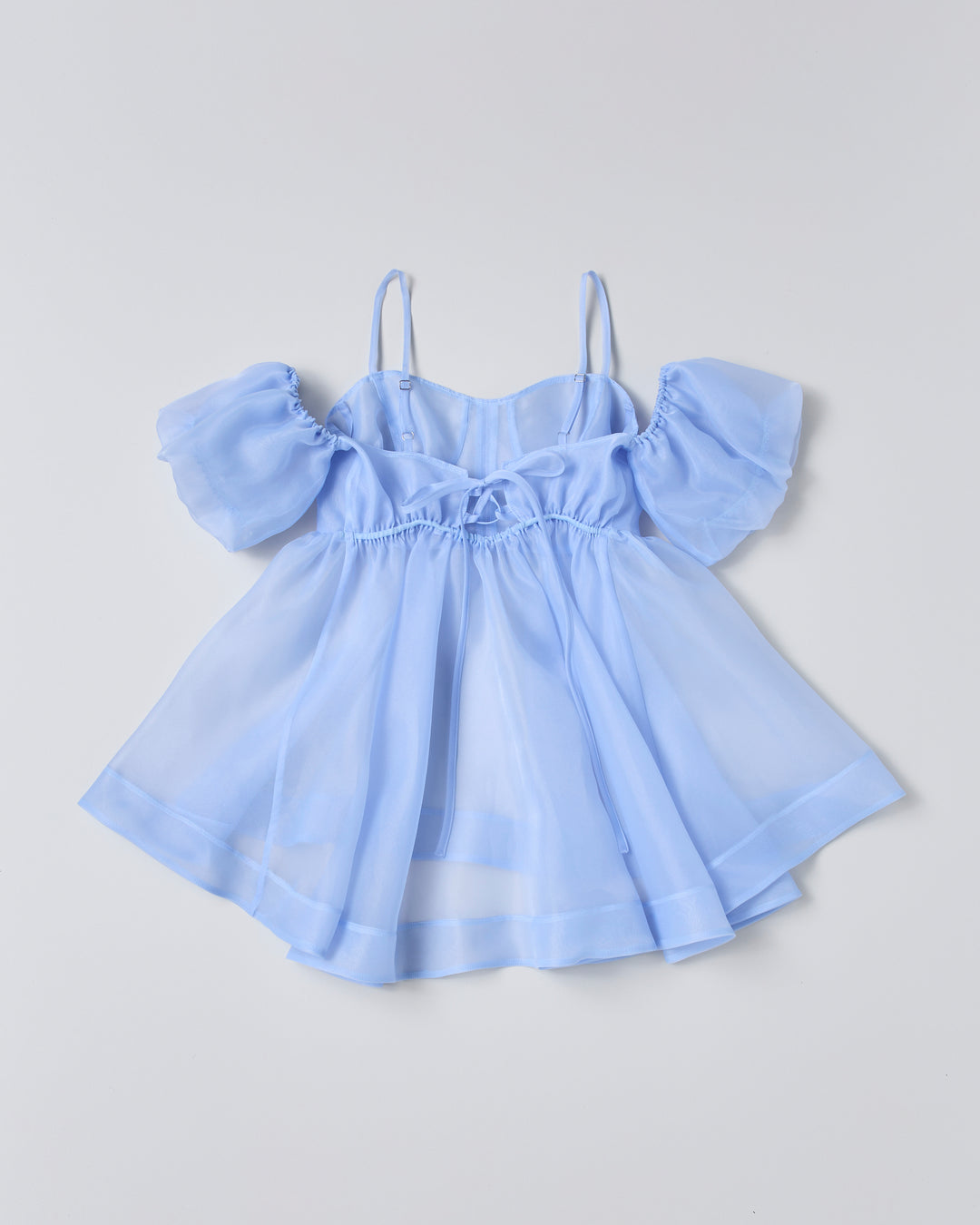 Organdy off-shoulder cami tunic – POPPY