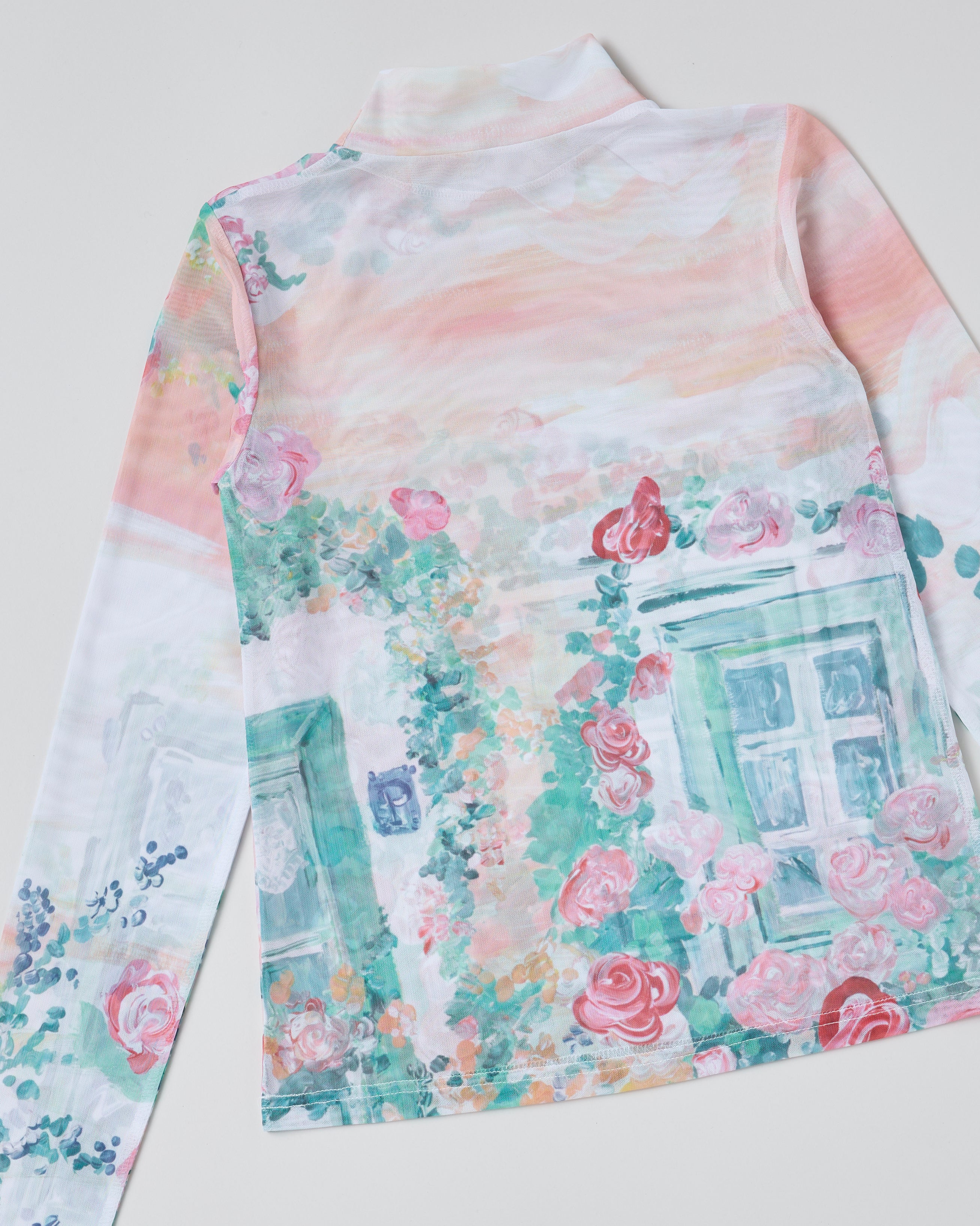 Window flower see-through tops