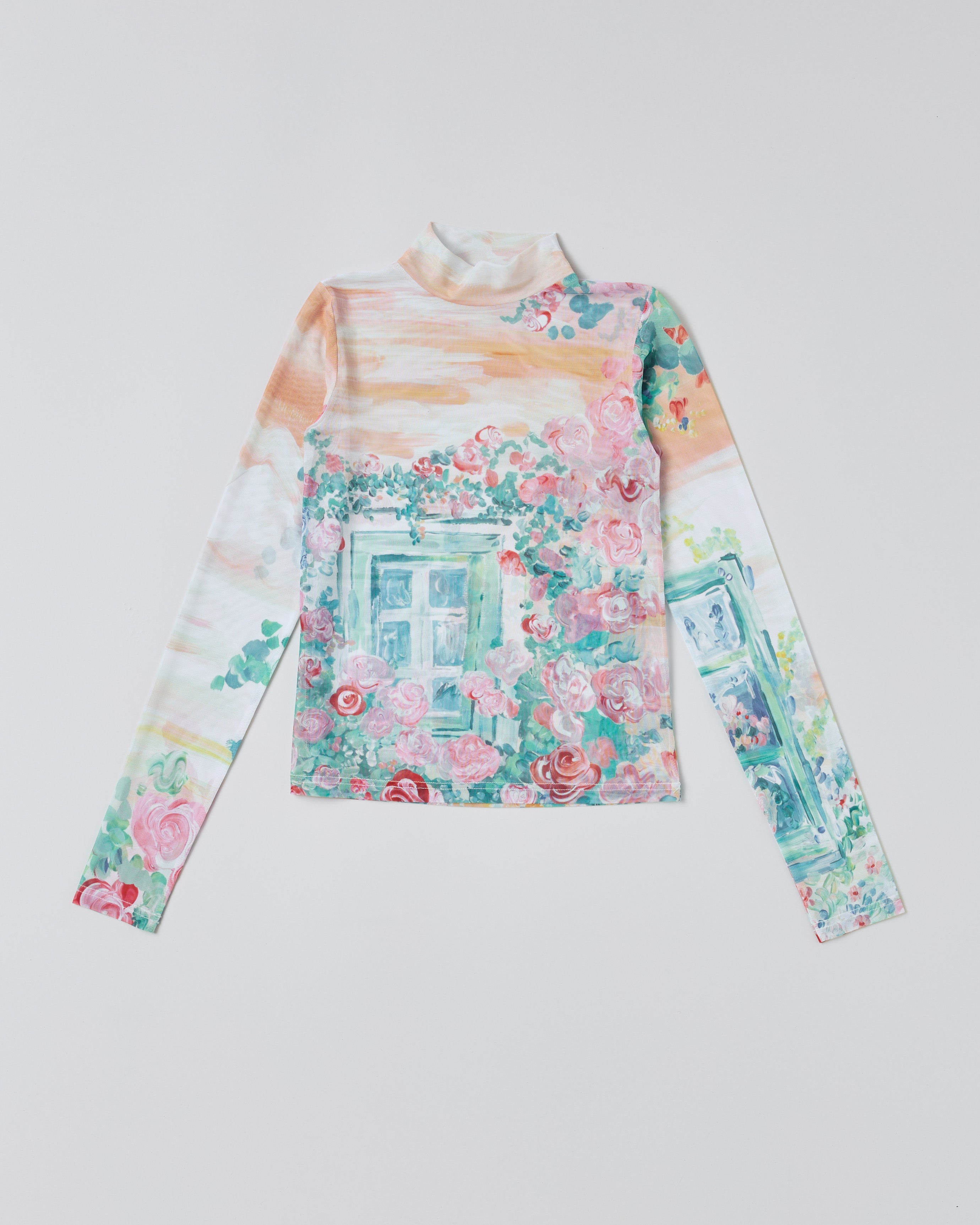 Window flower see-through tops