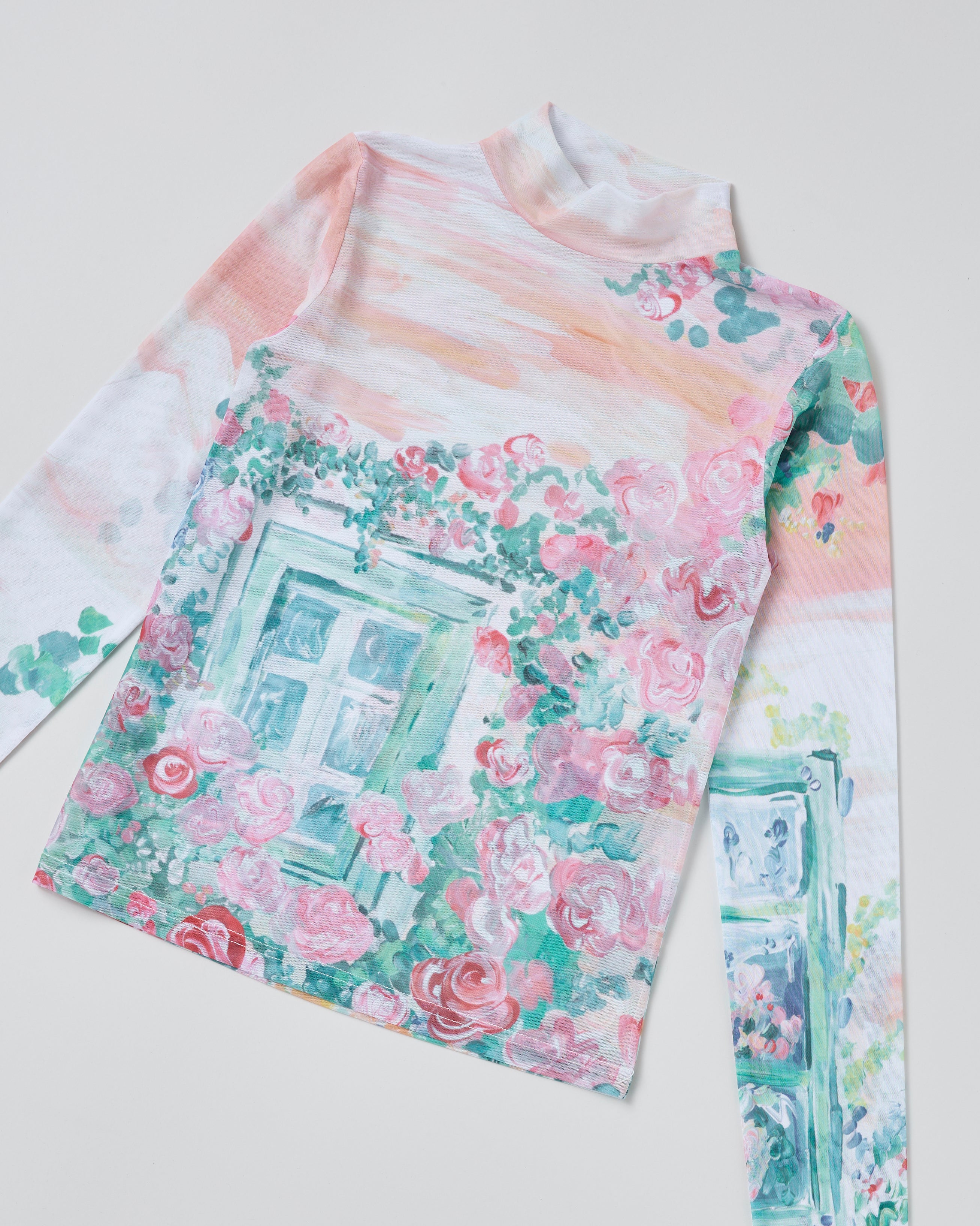 Window flower see-through tops