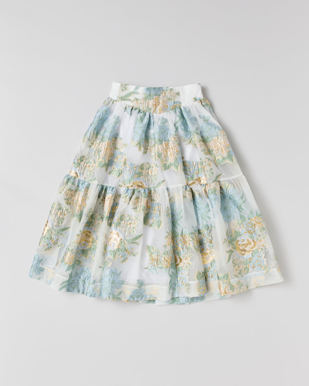 Gold jacquard corset skirt – POPPY