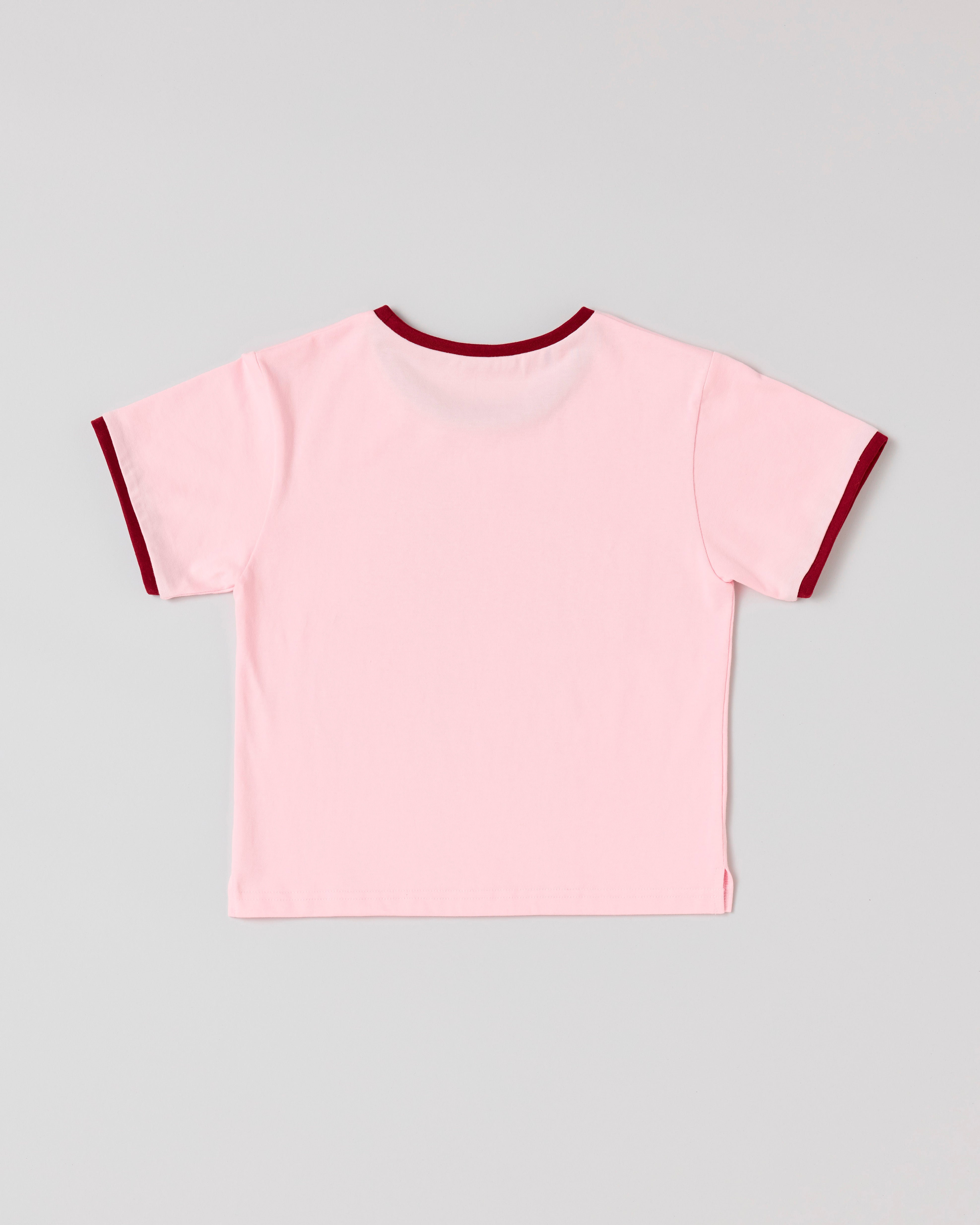 Bicolor ringer t-shirt (pink)