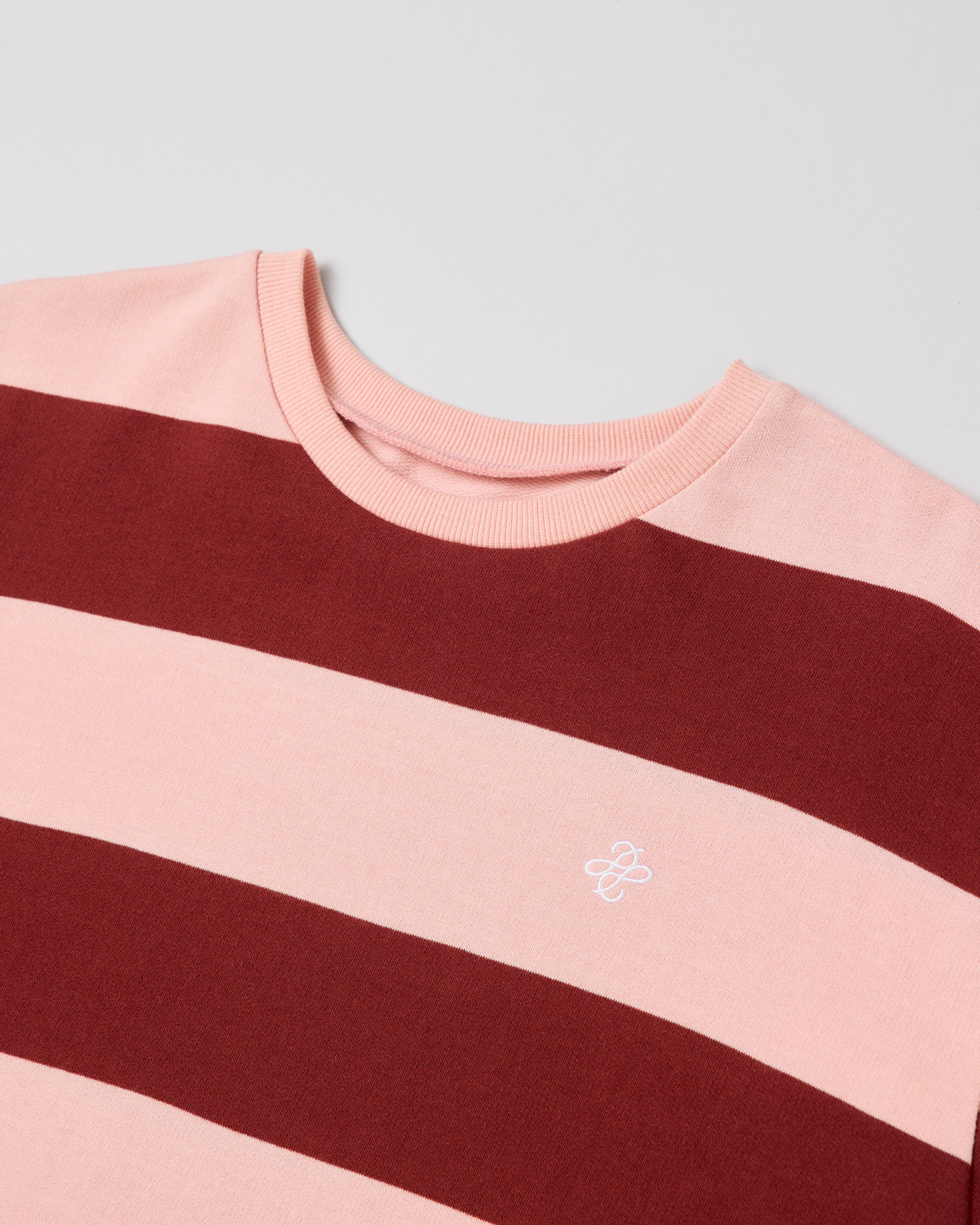 Cocoon border t-shirt (pink)