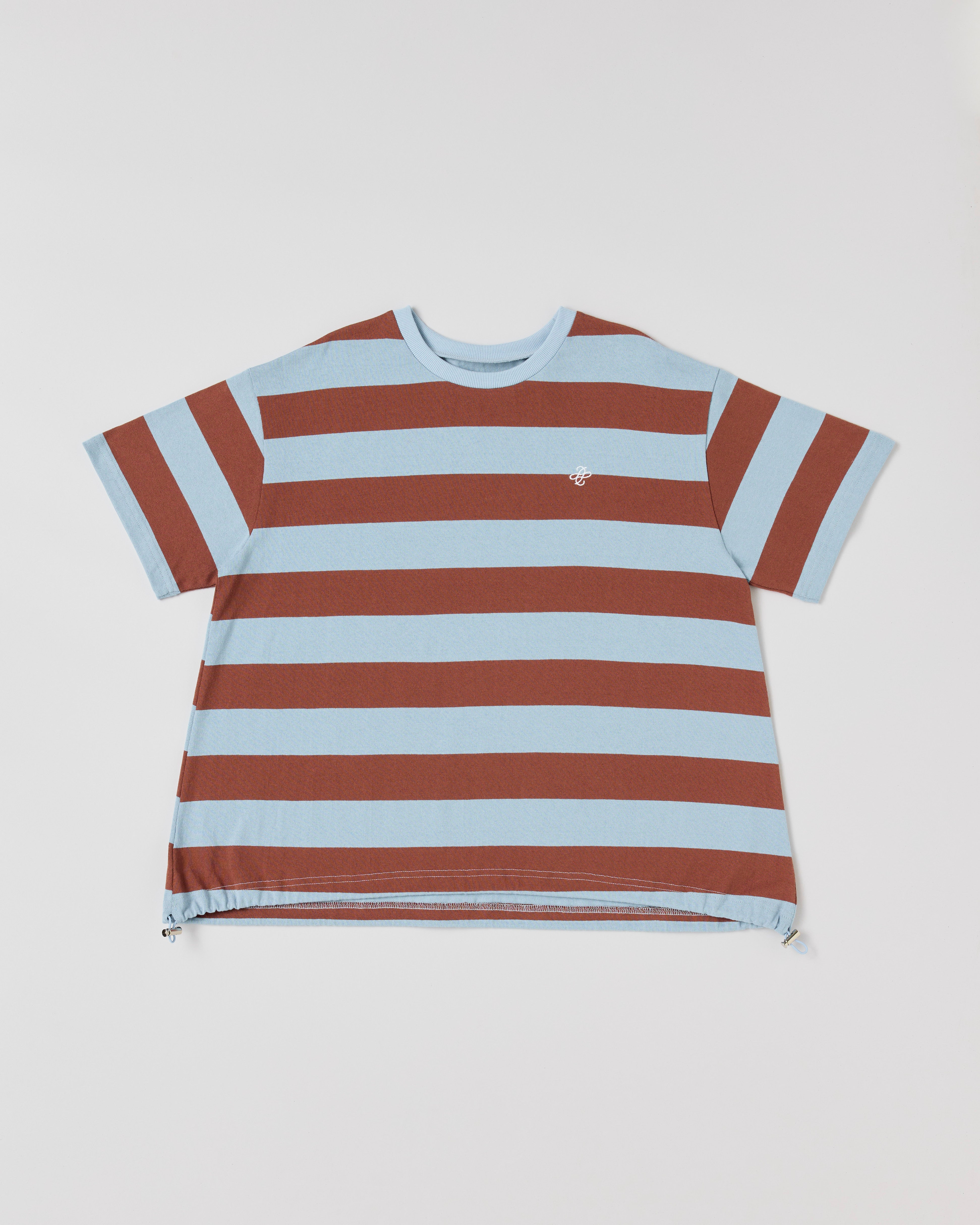 Cocoon border t-shirt (blue)