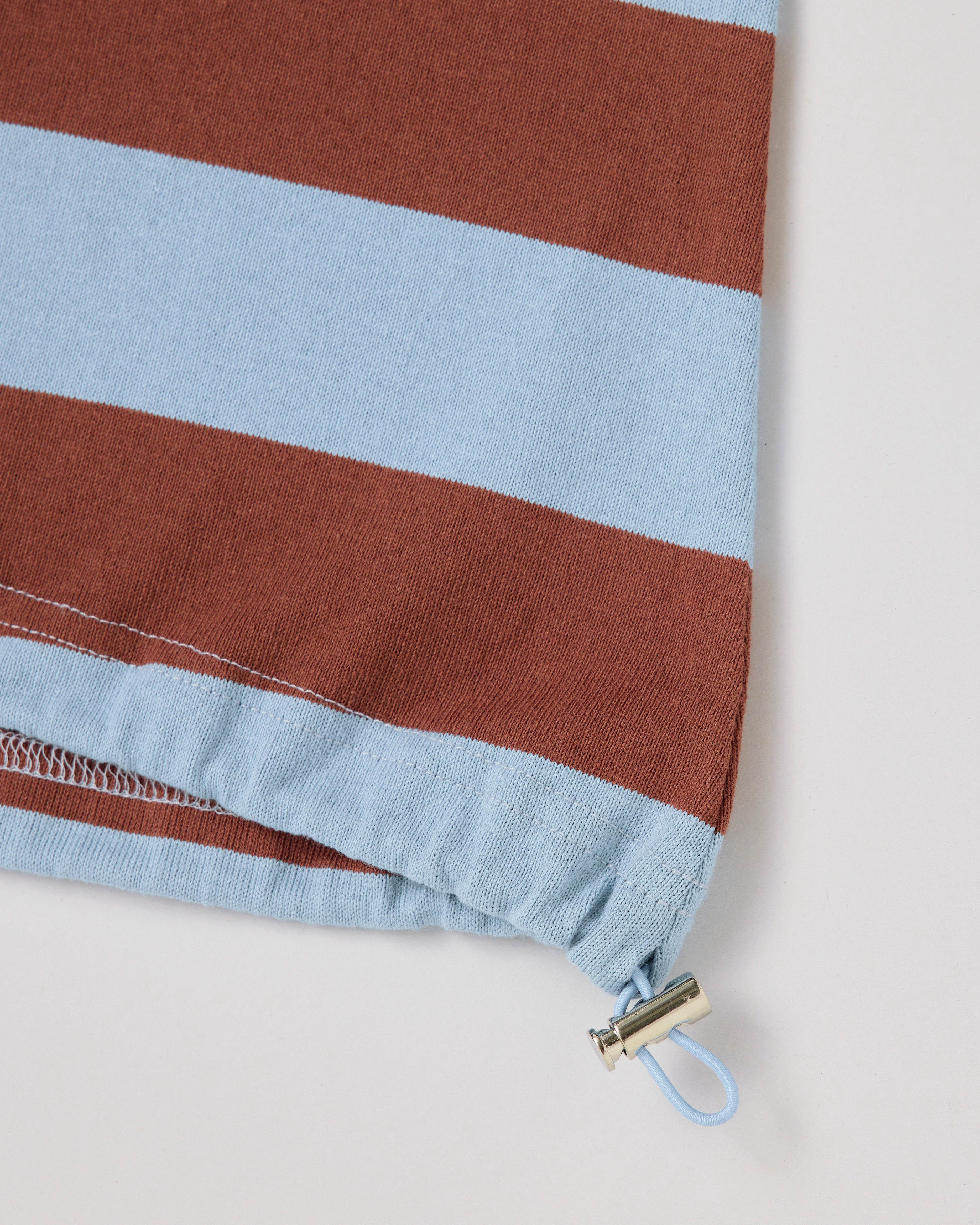 Cocoon border t-shirt (blue)