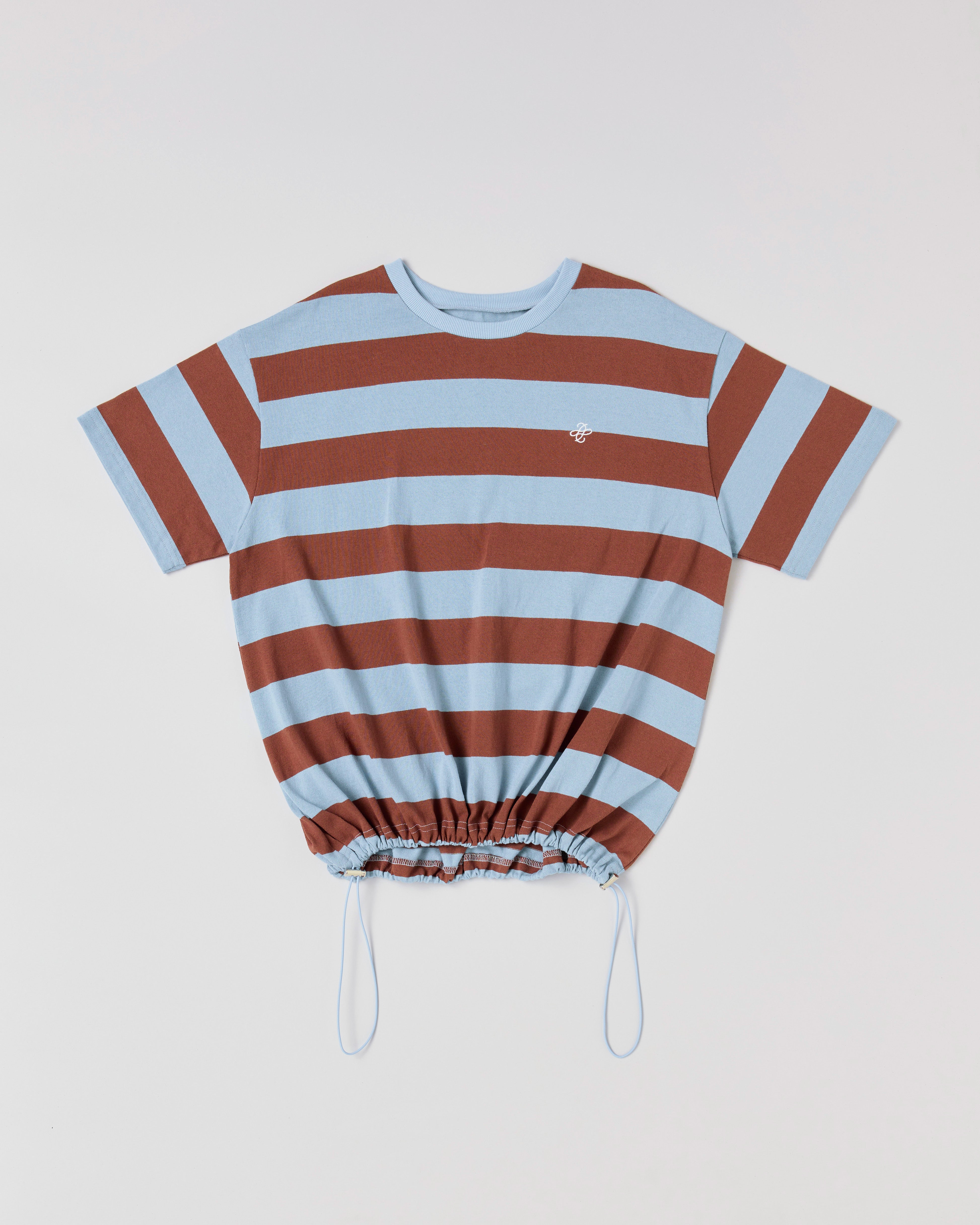 Cocoon border t-shirt (blue)