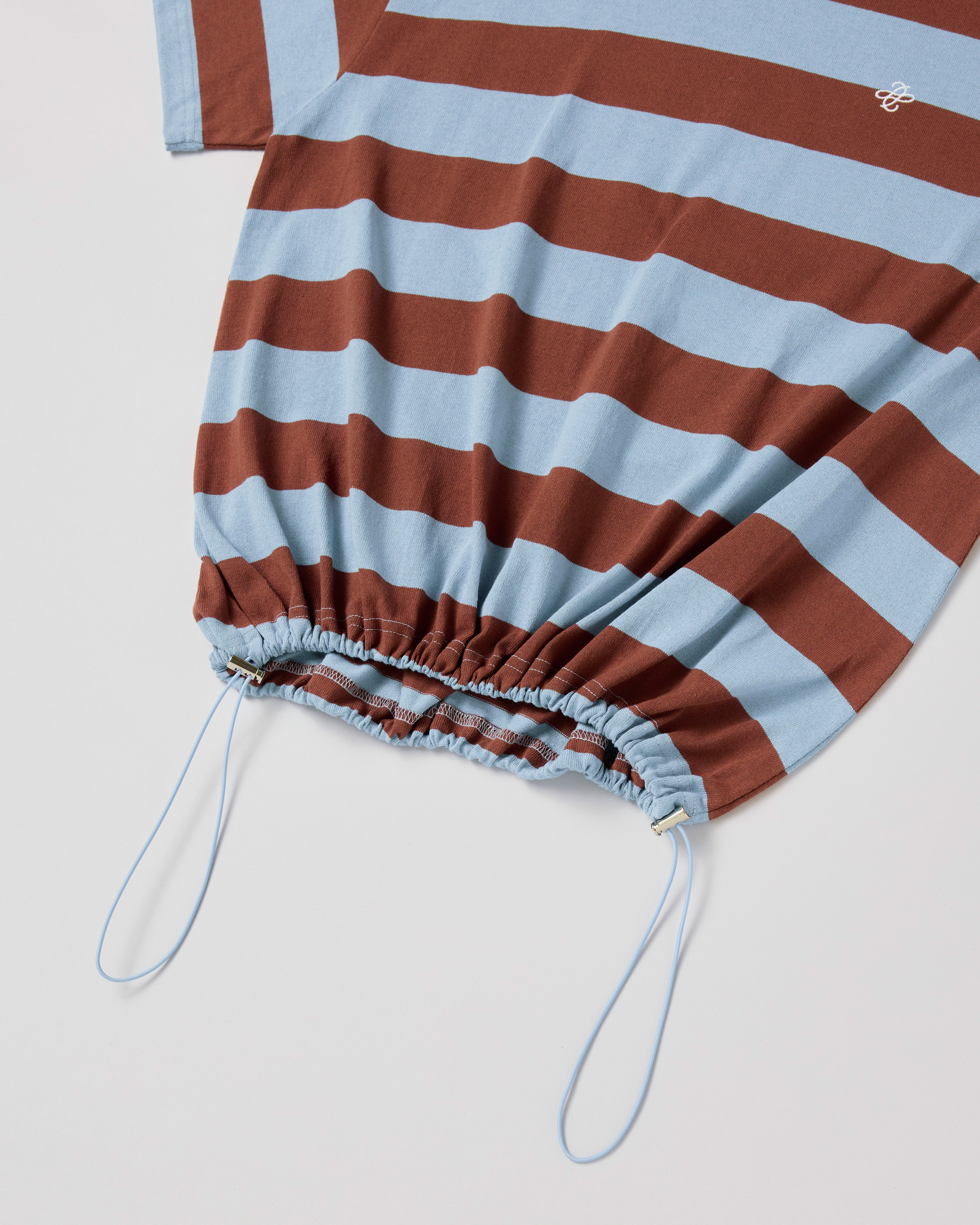 Cocoon border t-shirt (blue)