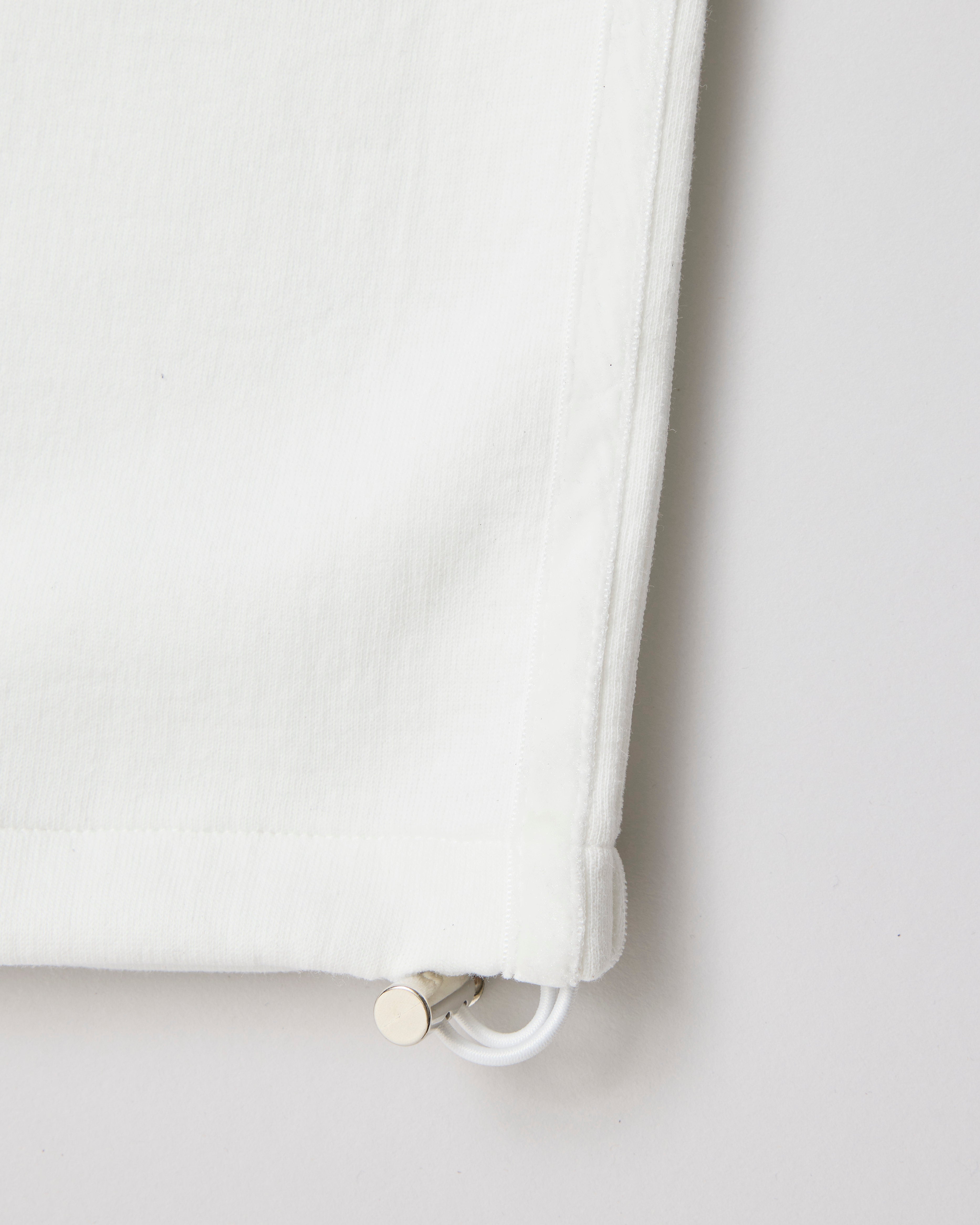 Layered-like bonding pants (white)