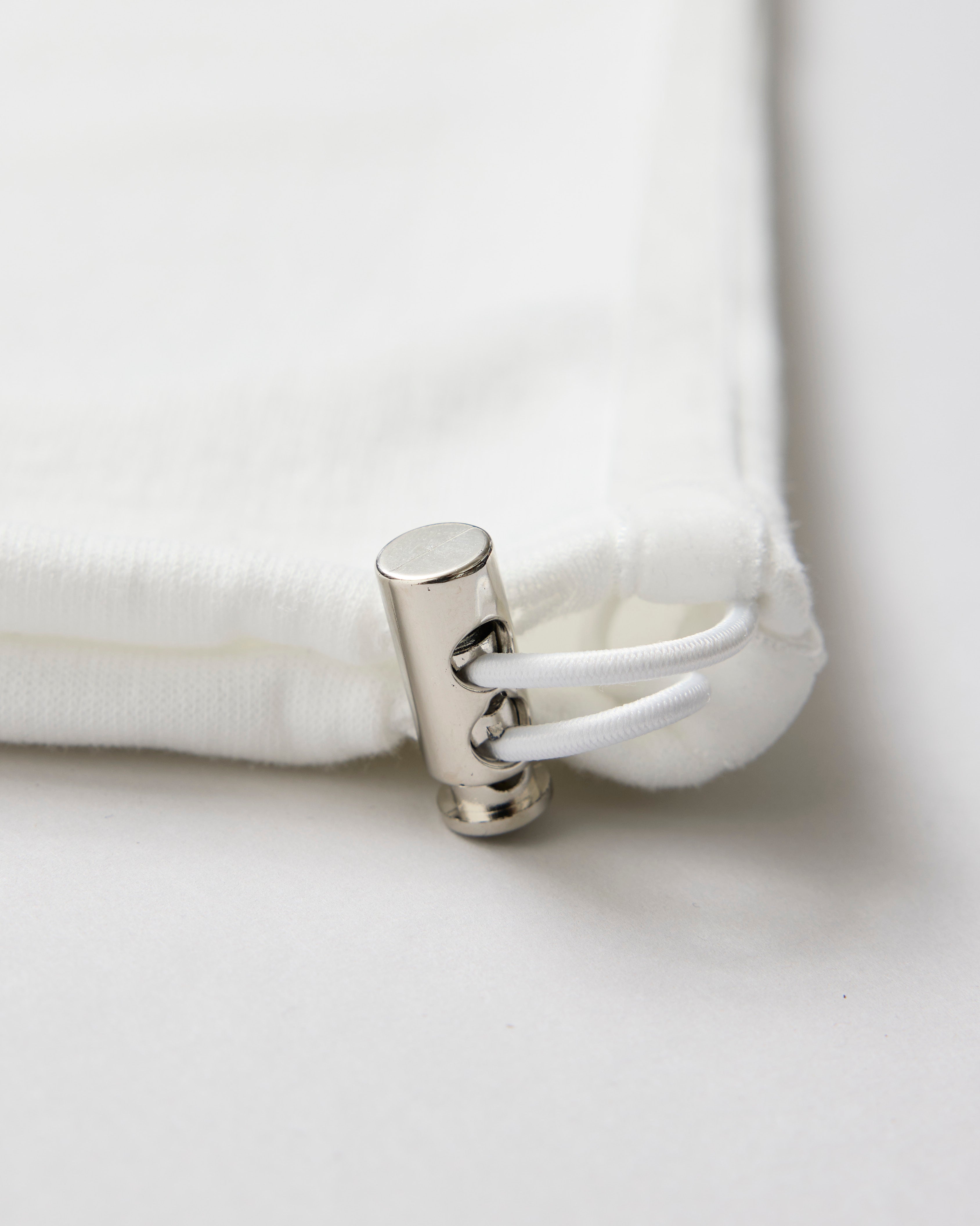 Layered-like bonding pants (white)