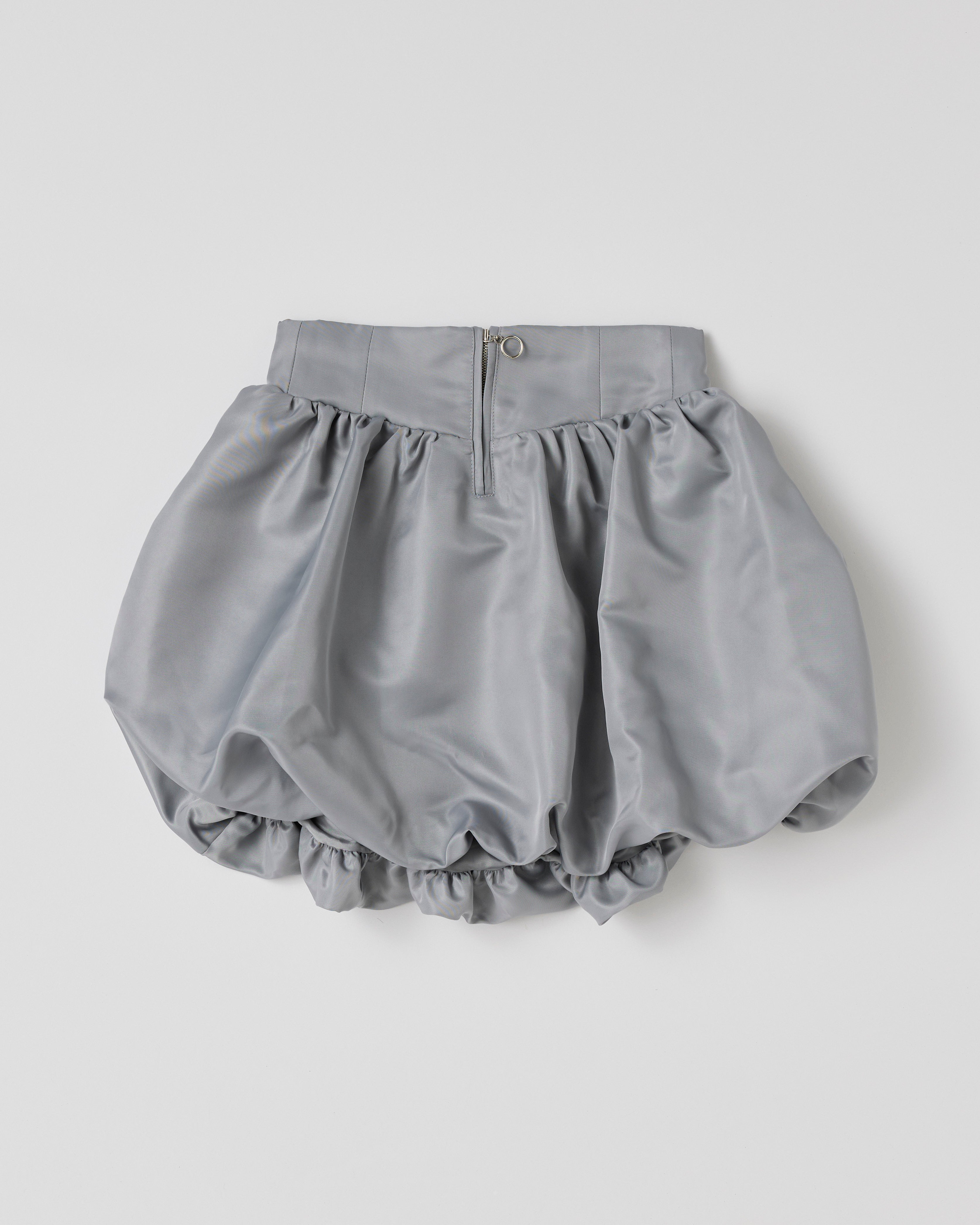 Corset balloon mini skirt (gray)