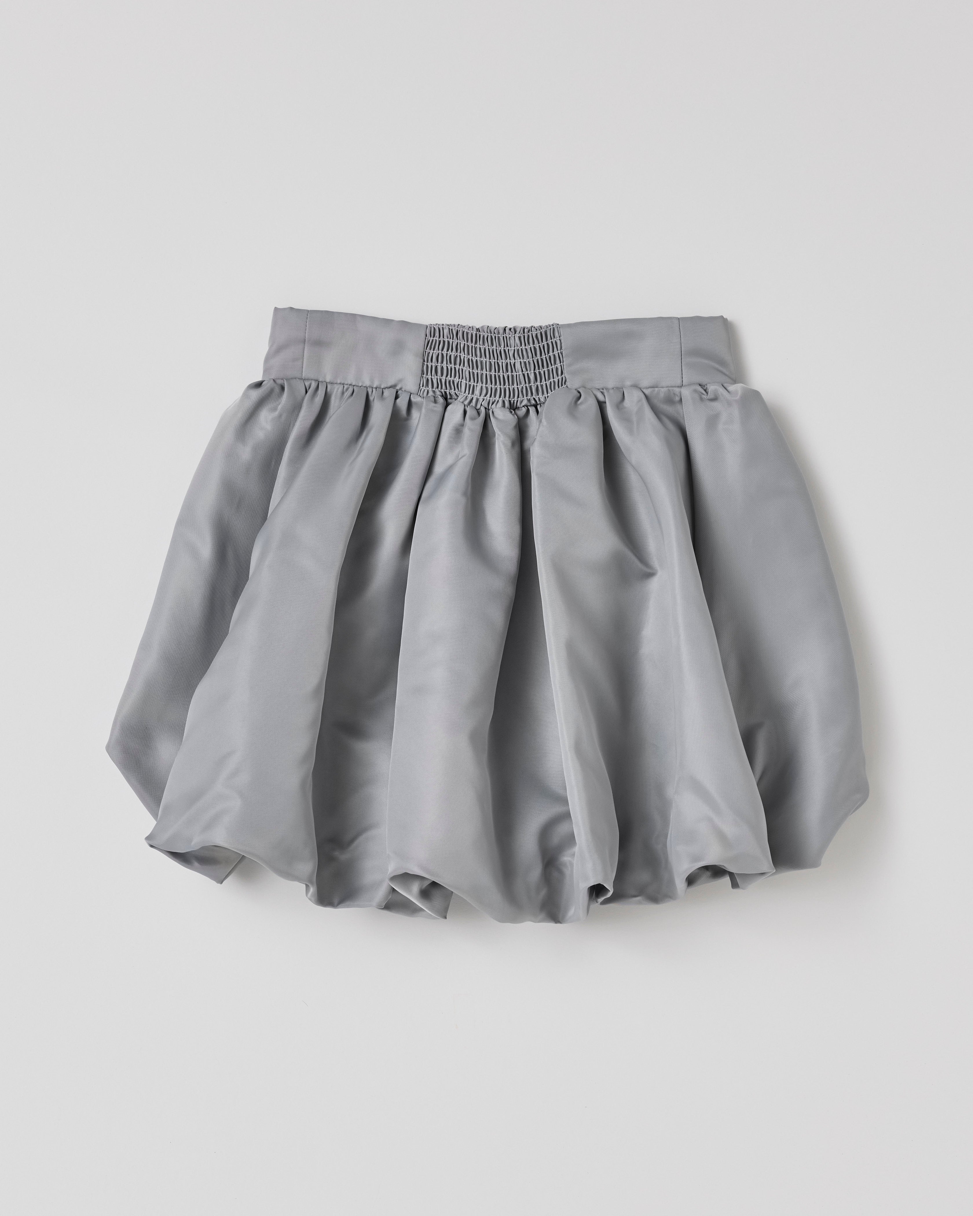Corset balloon mini skirt (gray)