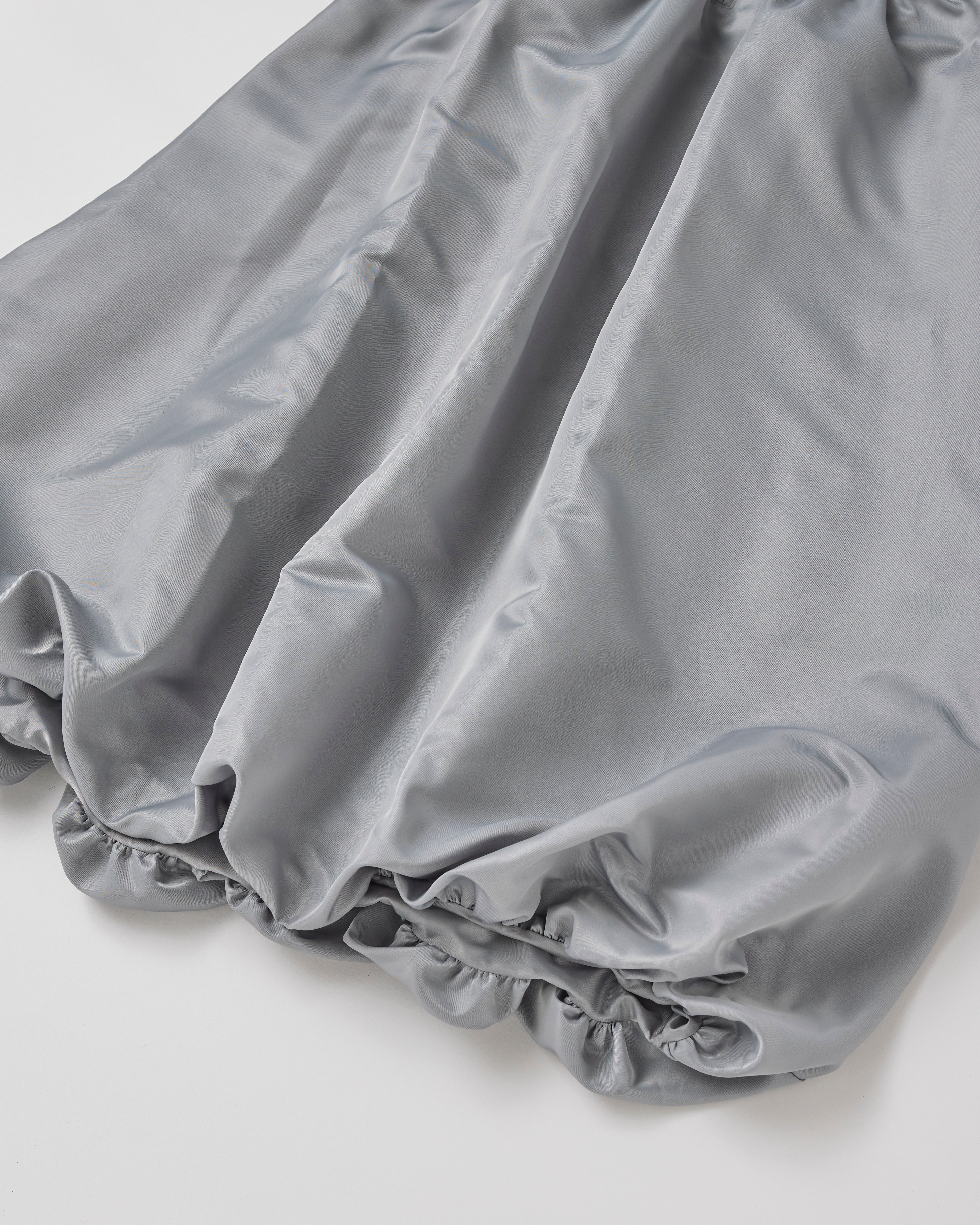 Corset long balloon skirt (gray)