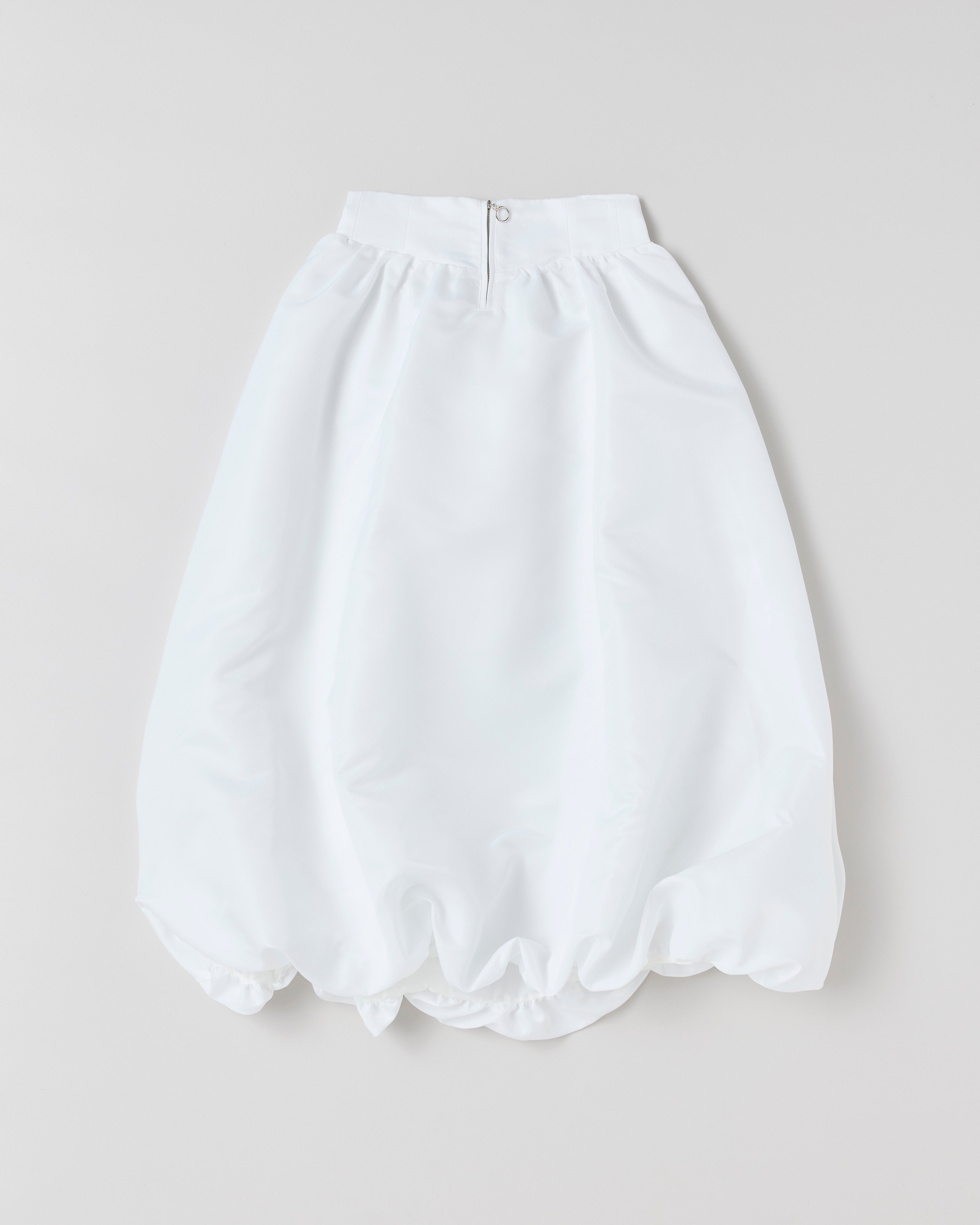 Corset long balloon skirt (white)