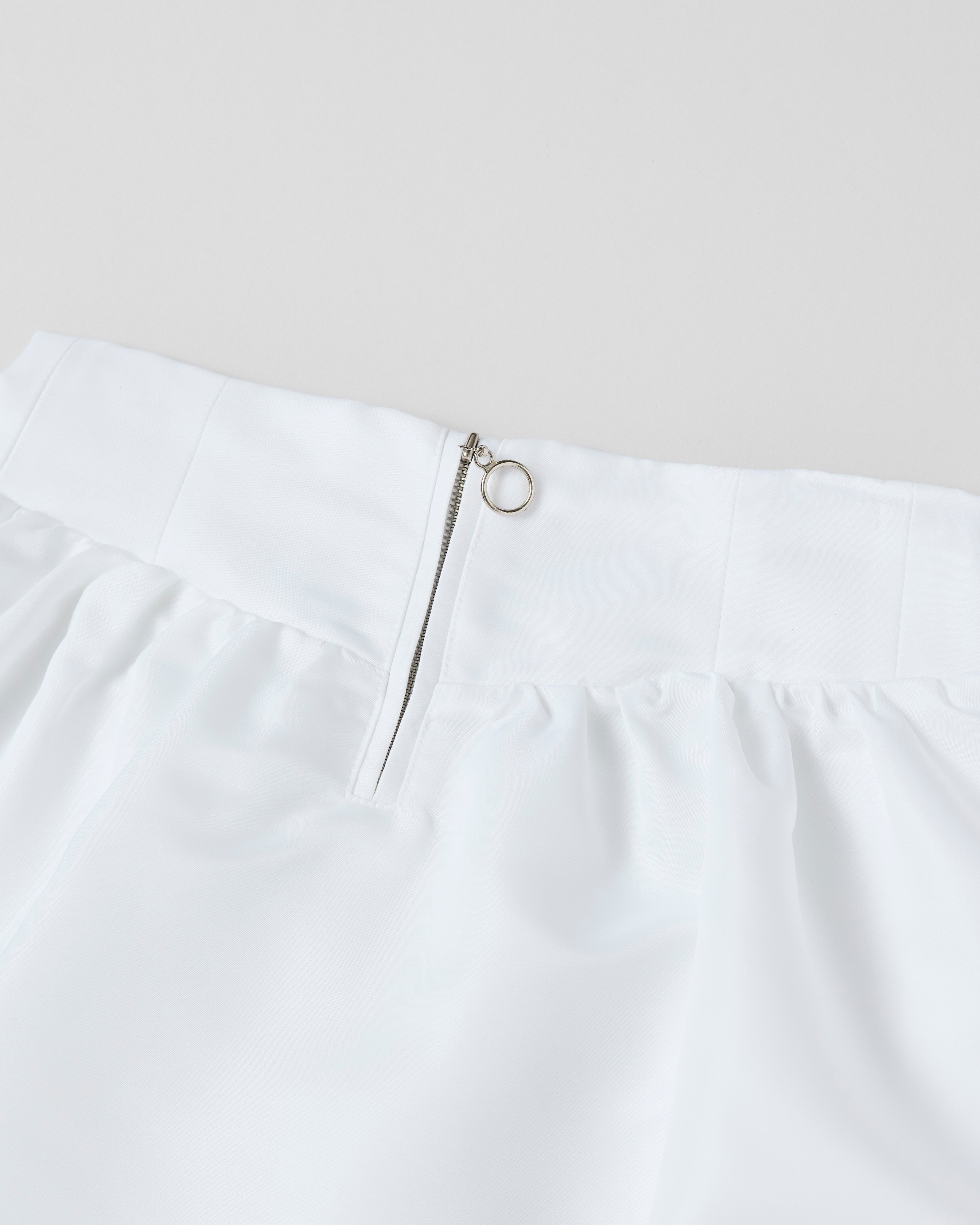Corset long balloon skirt (white)
