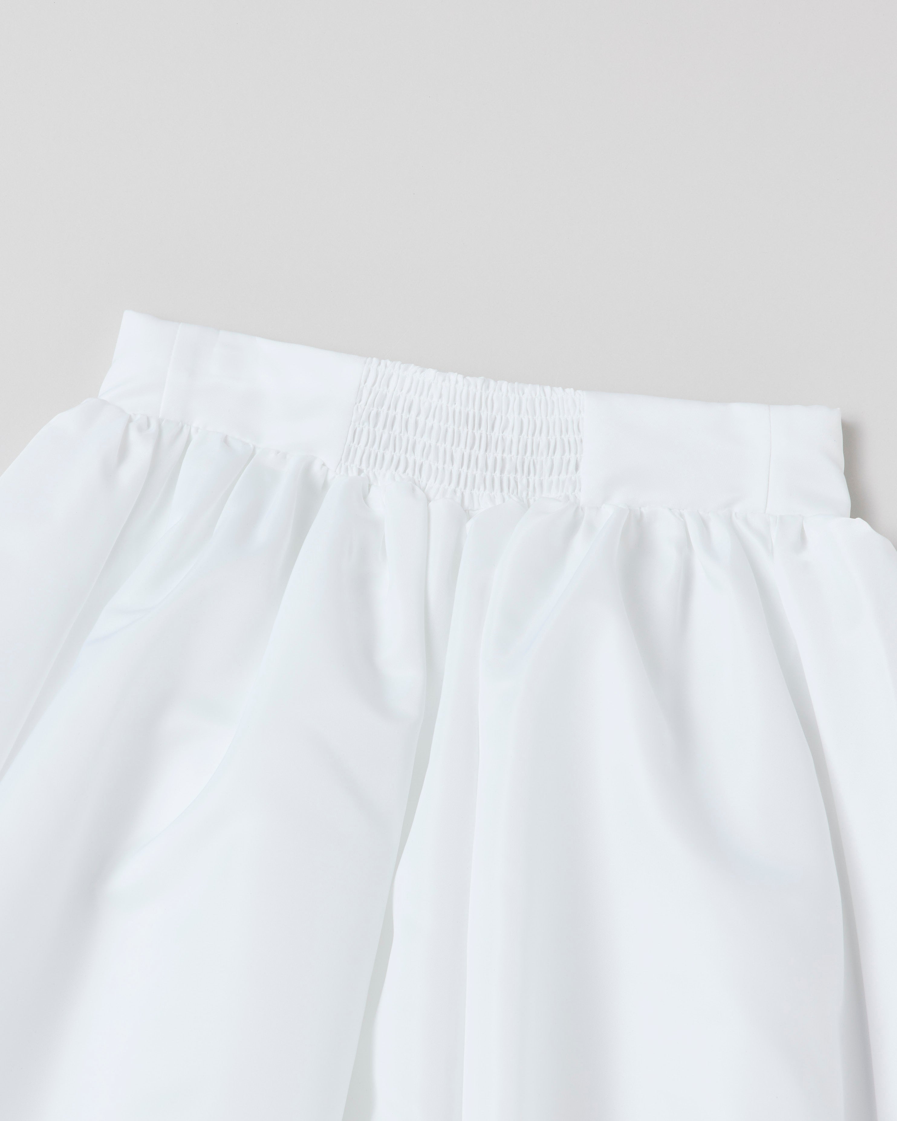 Corset long balloon skirt (white)