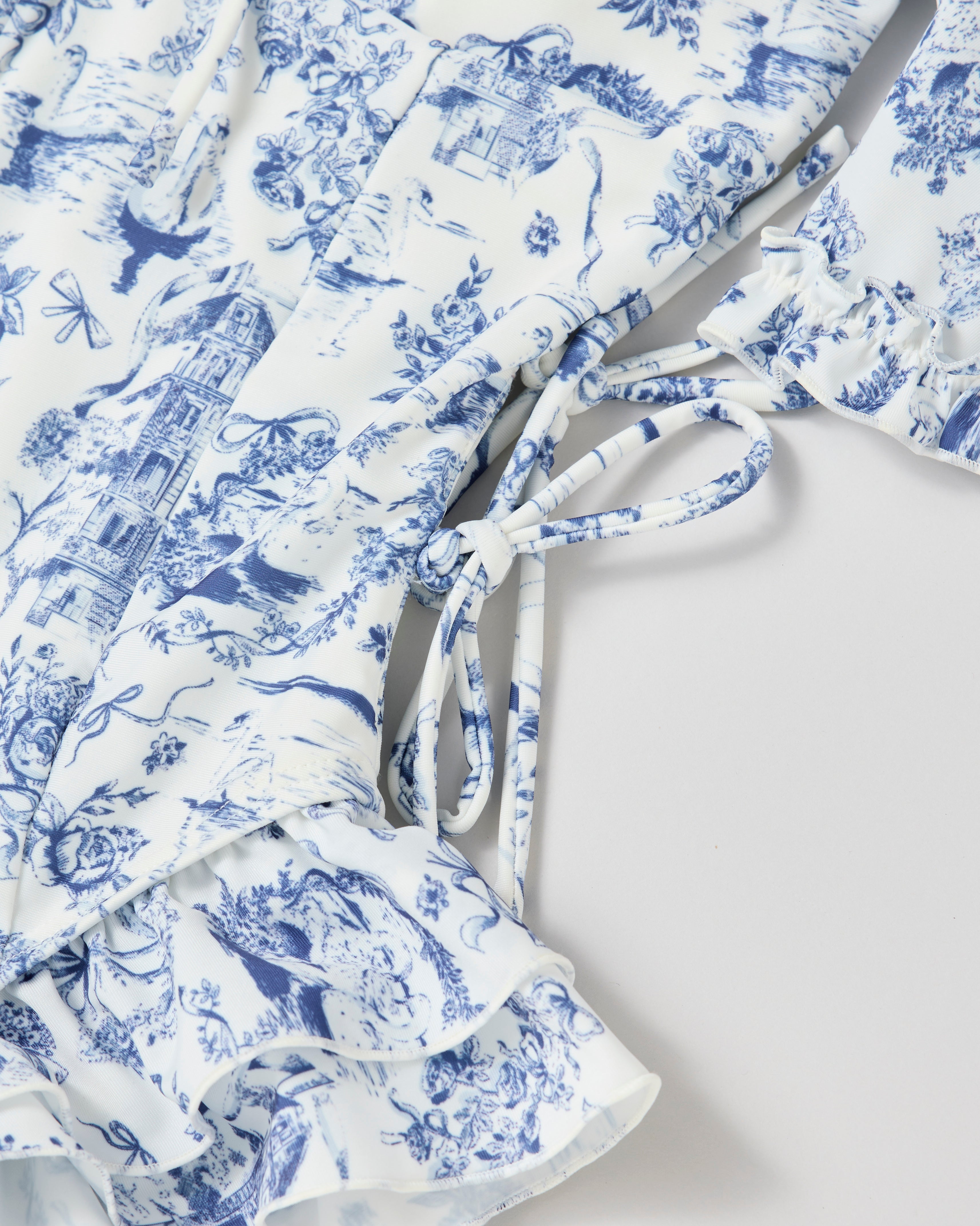 Toile de Jouy swim leotard