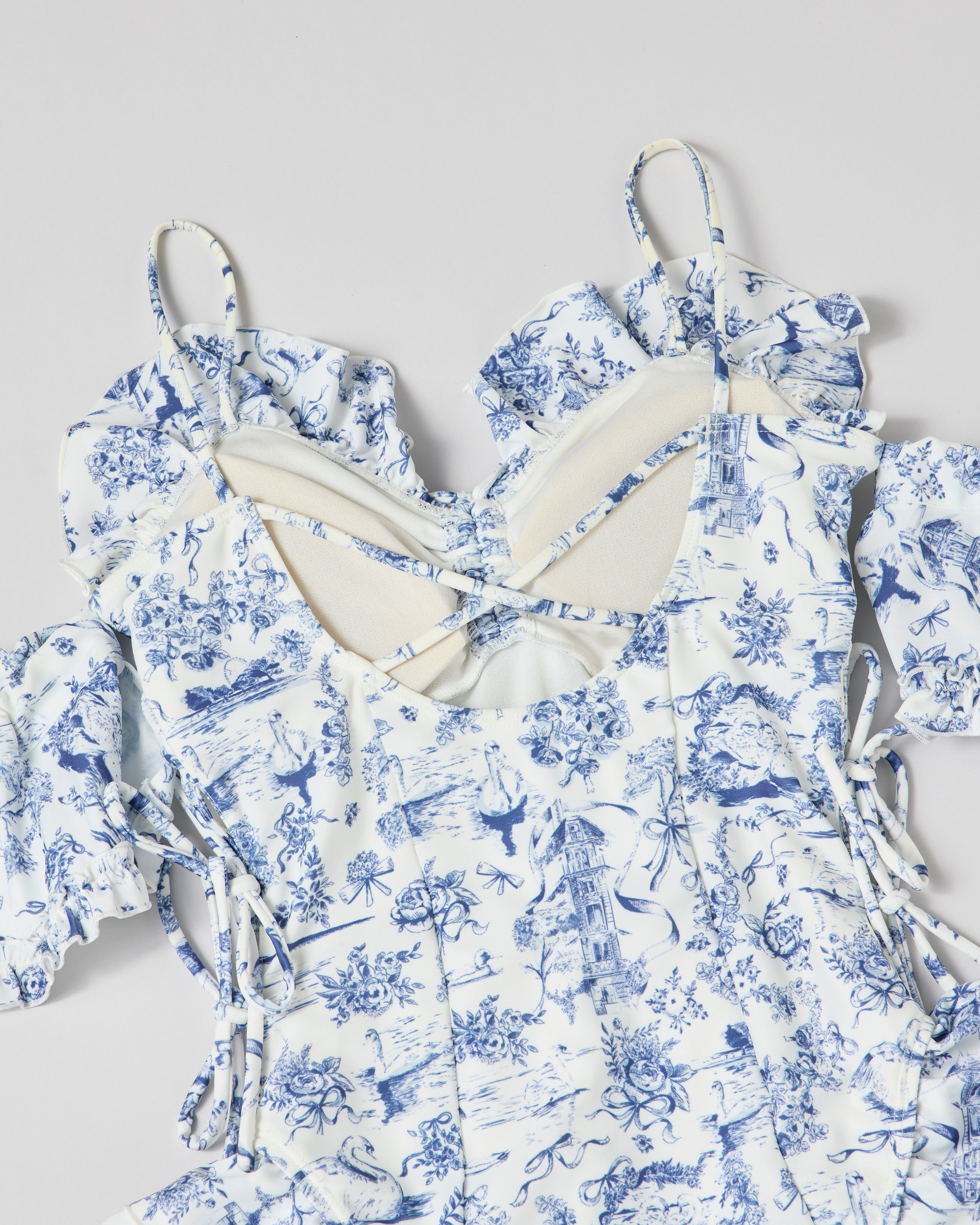 Toile de Jouy swim leotard