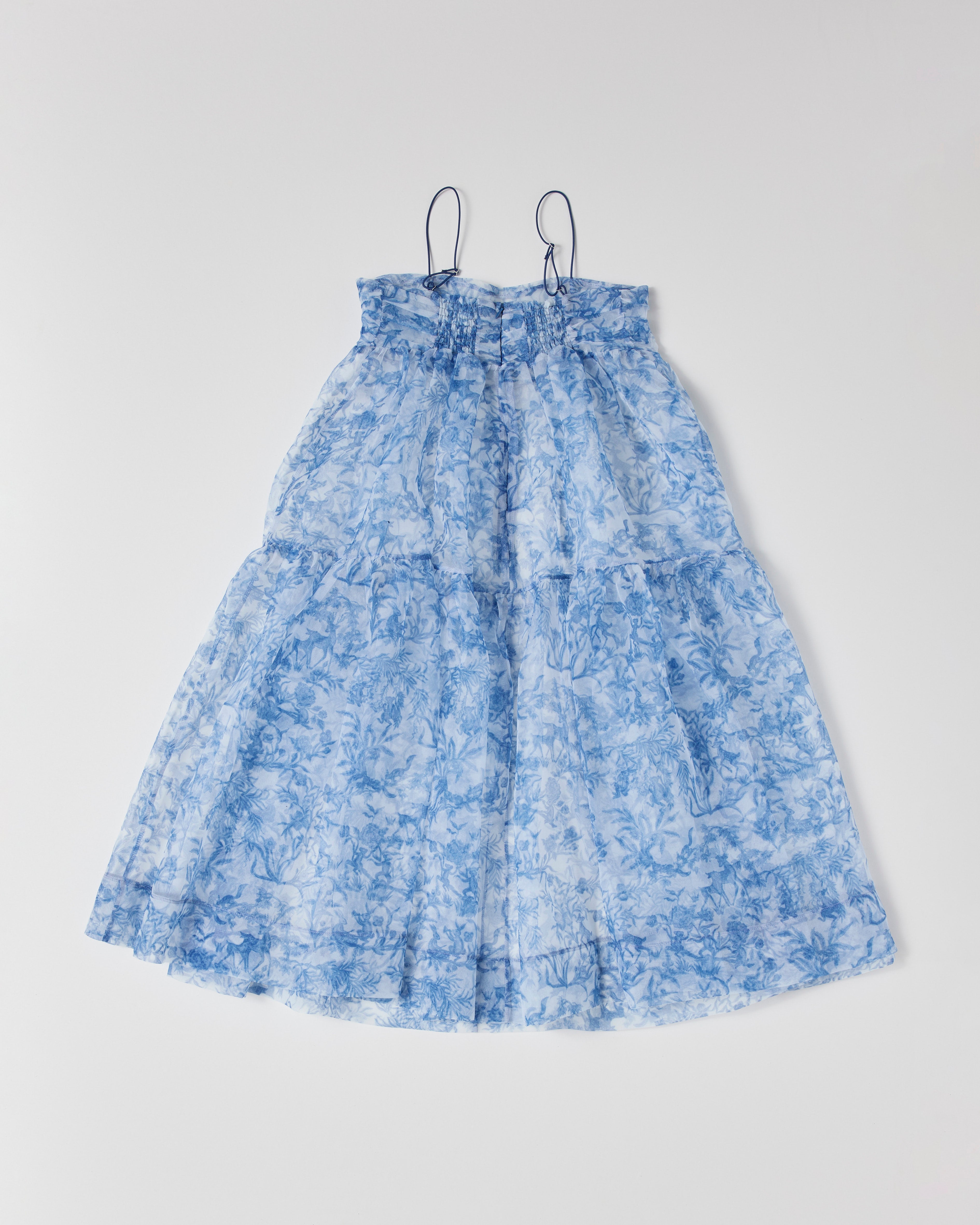 Oriental Toile de Jouy organdy cami dress