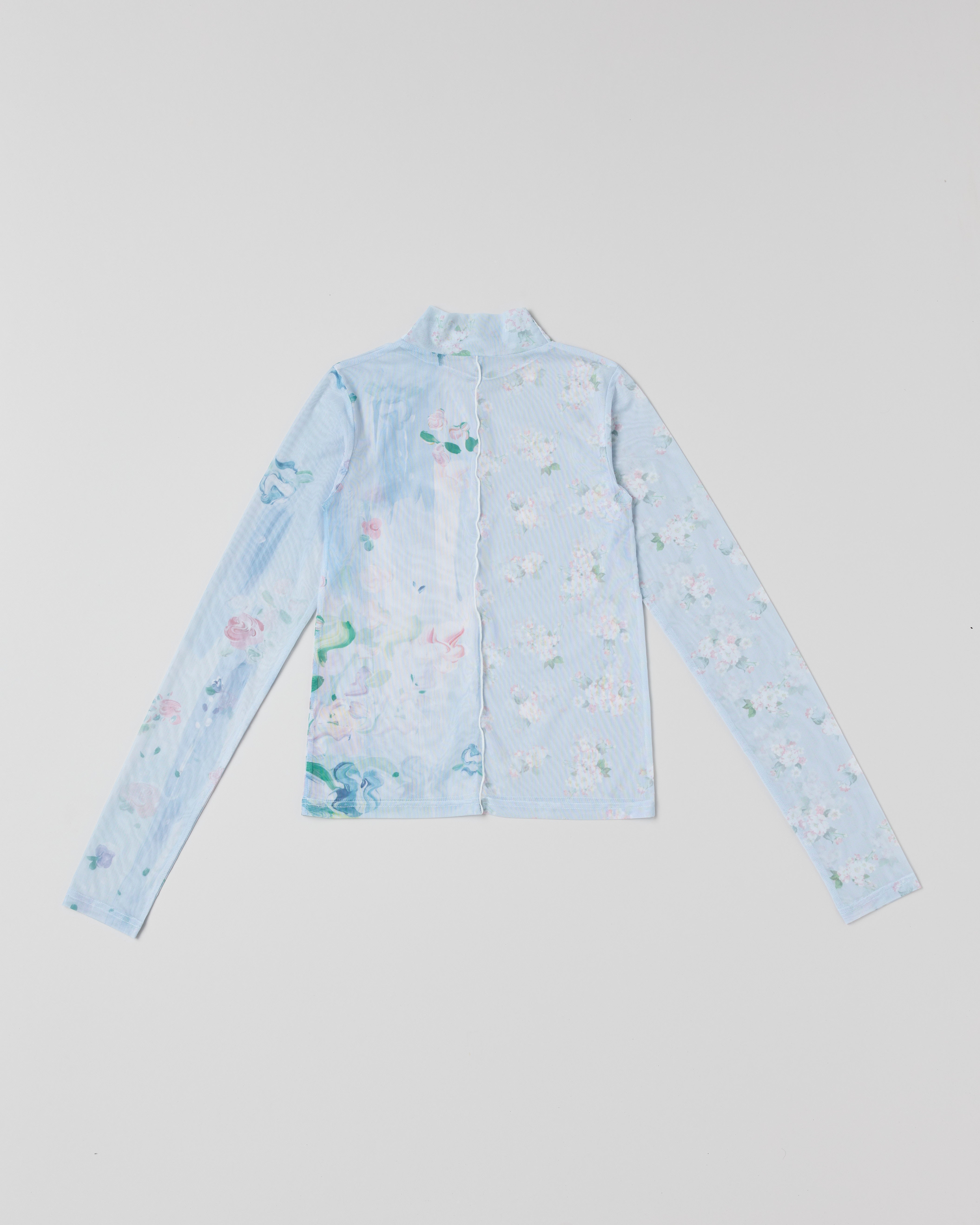 Cherry blossom see-through tops (high neck)