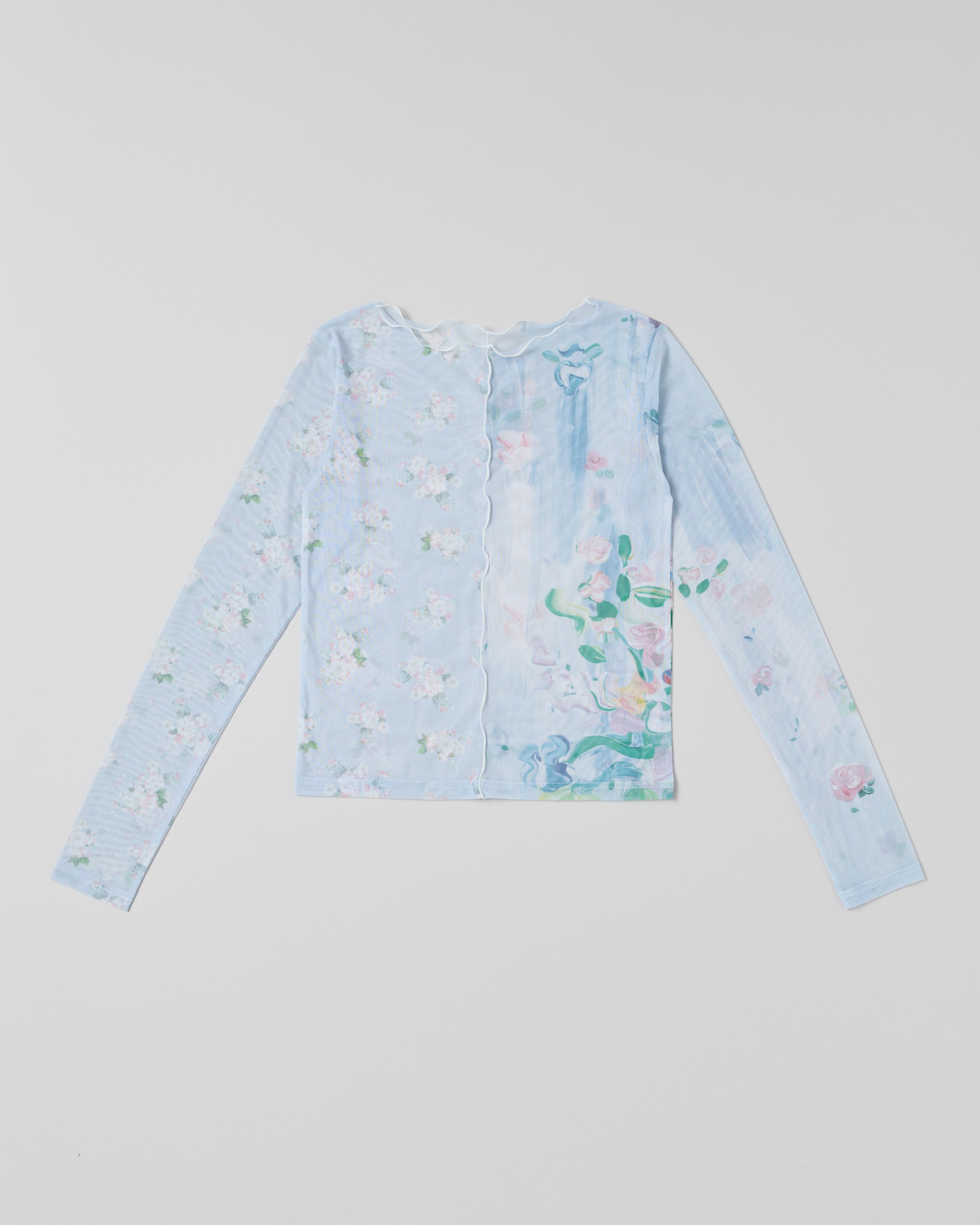 Cherry blossom see-through tops (round neck)