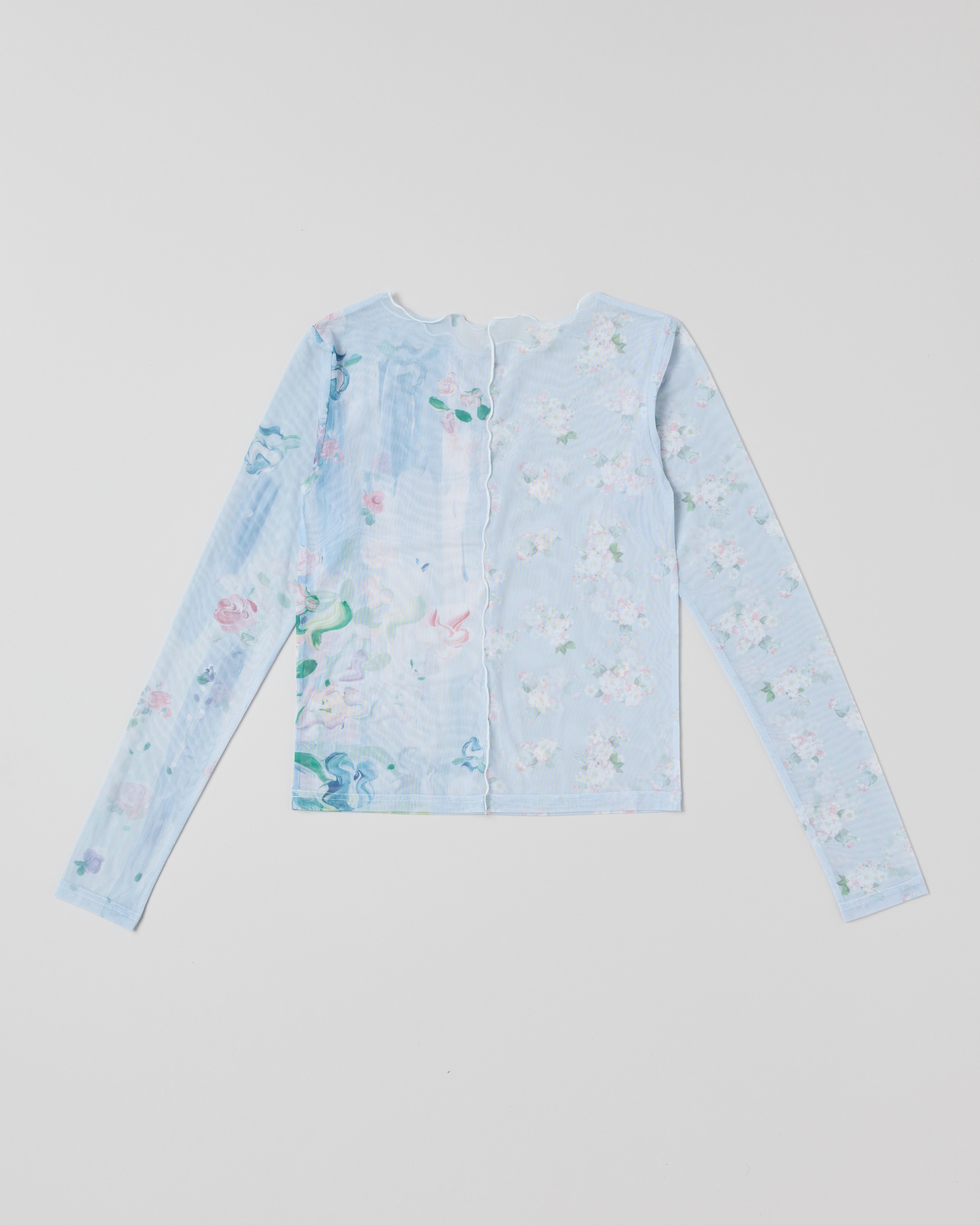 Cherry blossom see-through tops (round neck)