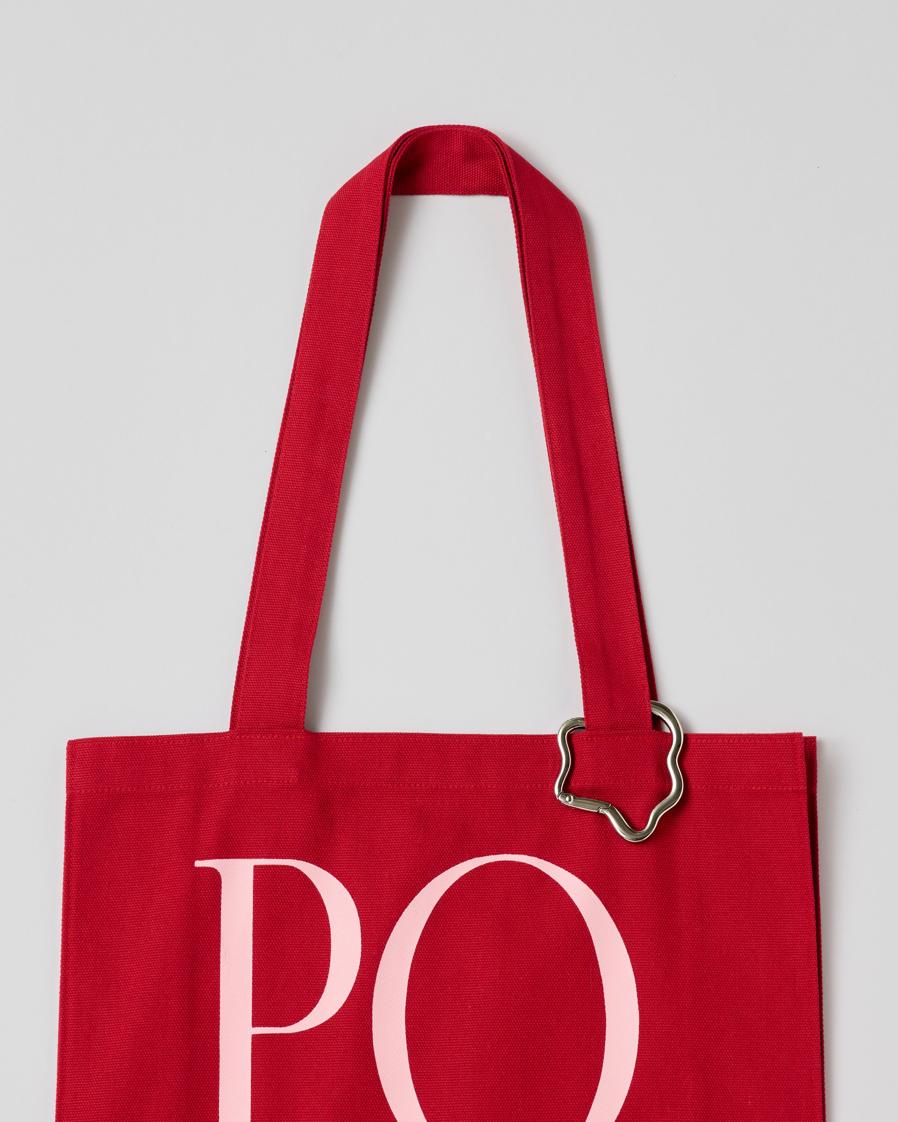 Logo tote bag (red)