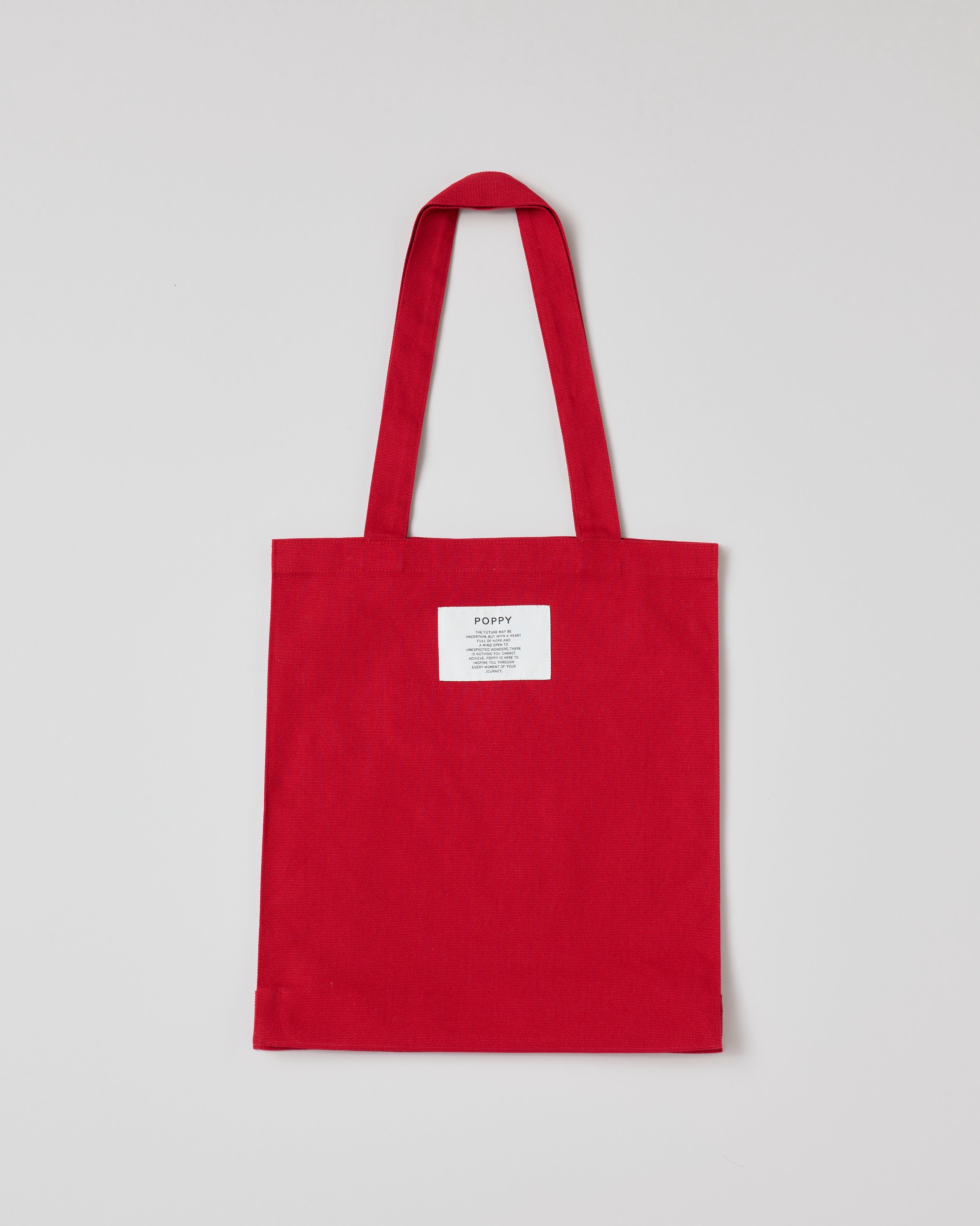 Logo tote bag (red)