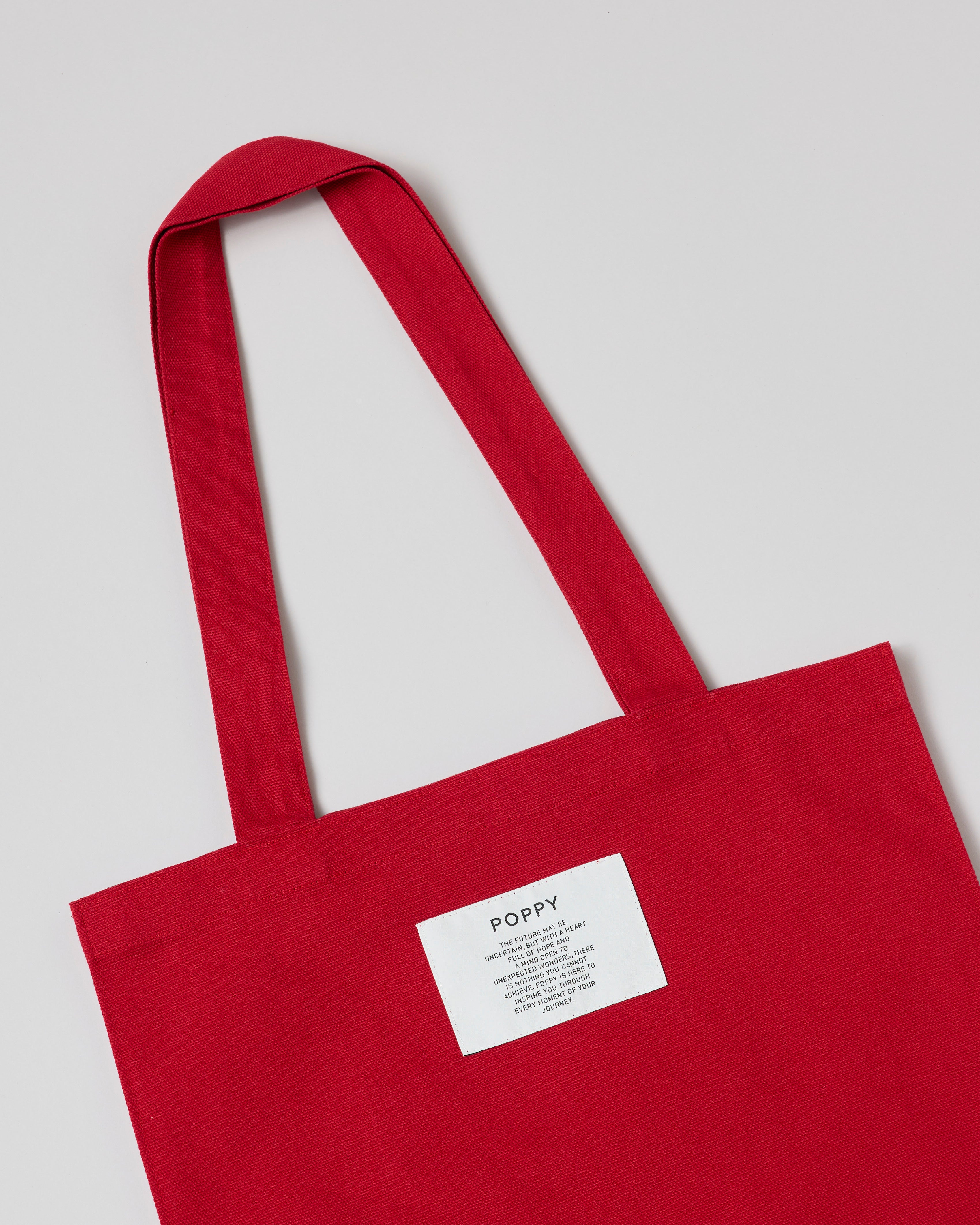 Logo tote bag (red)