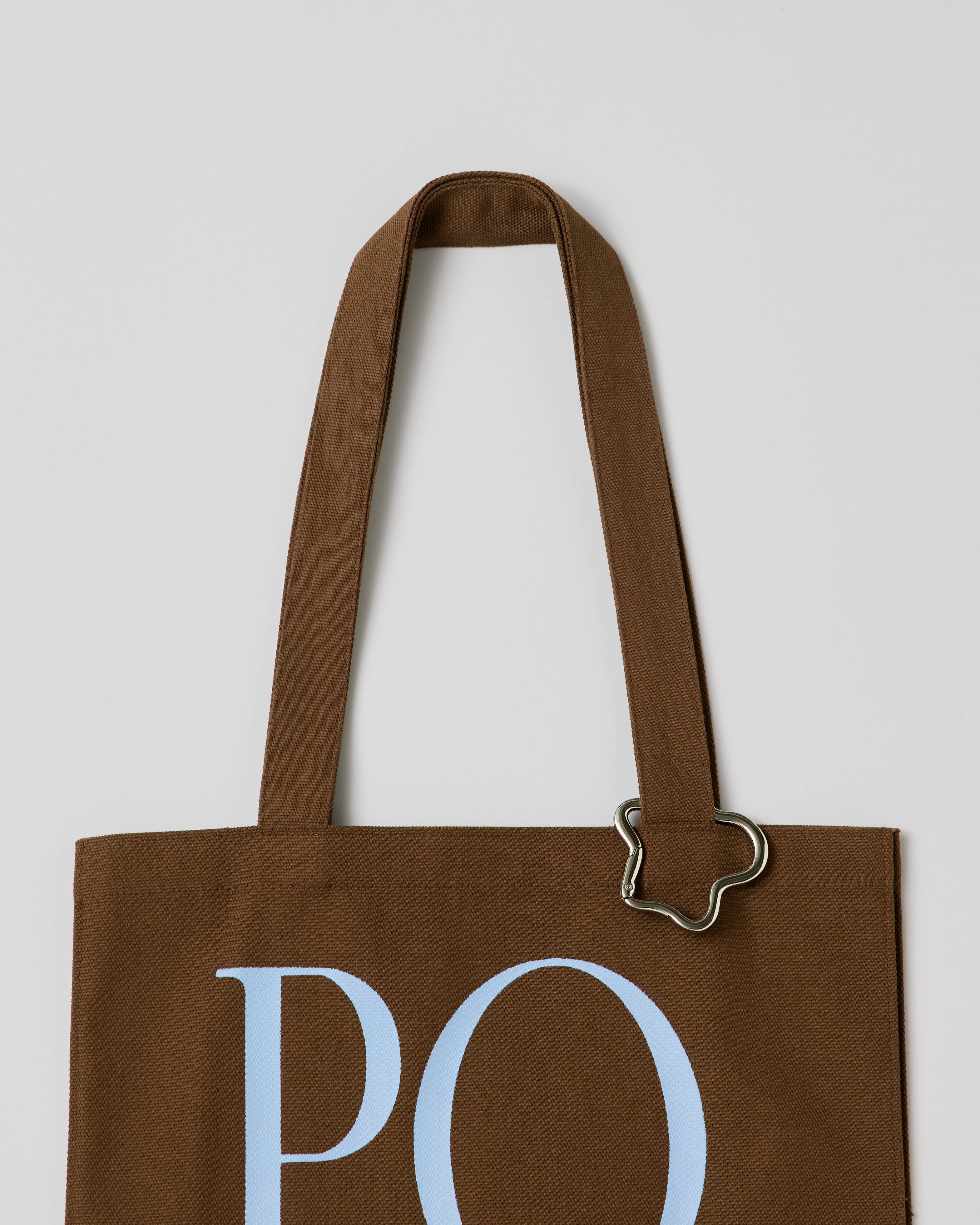 Logo tote bag (brown)