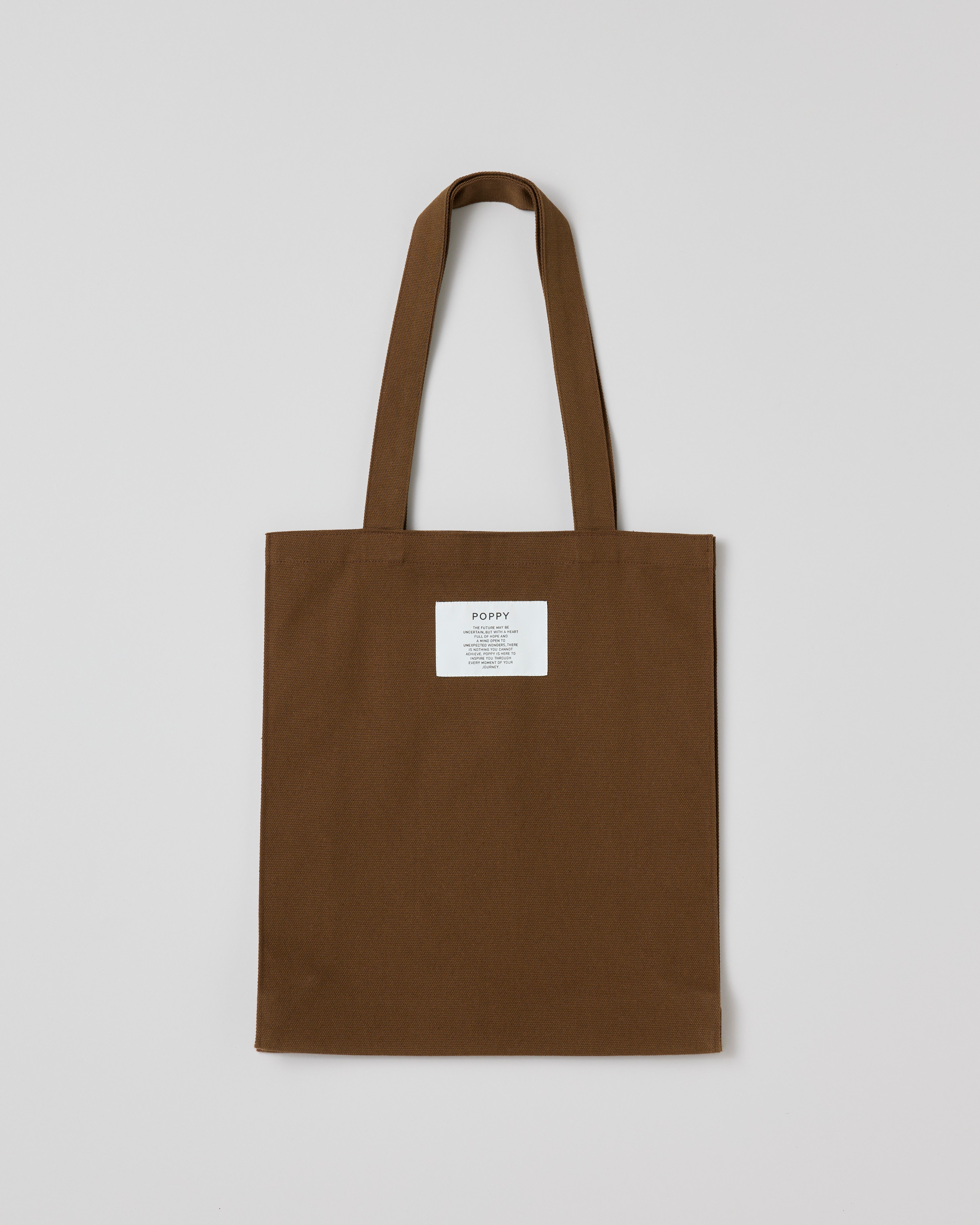 Logo tote bag (brown)