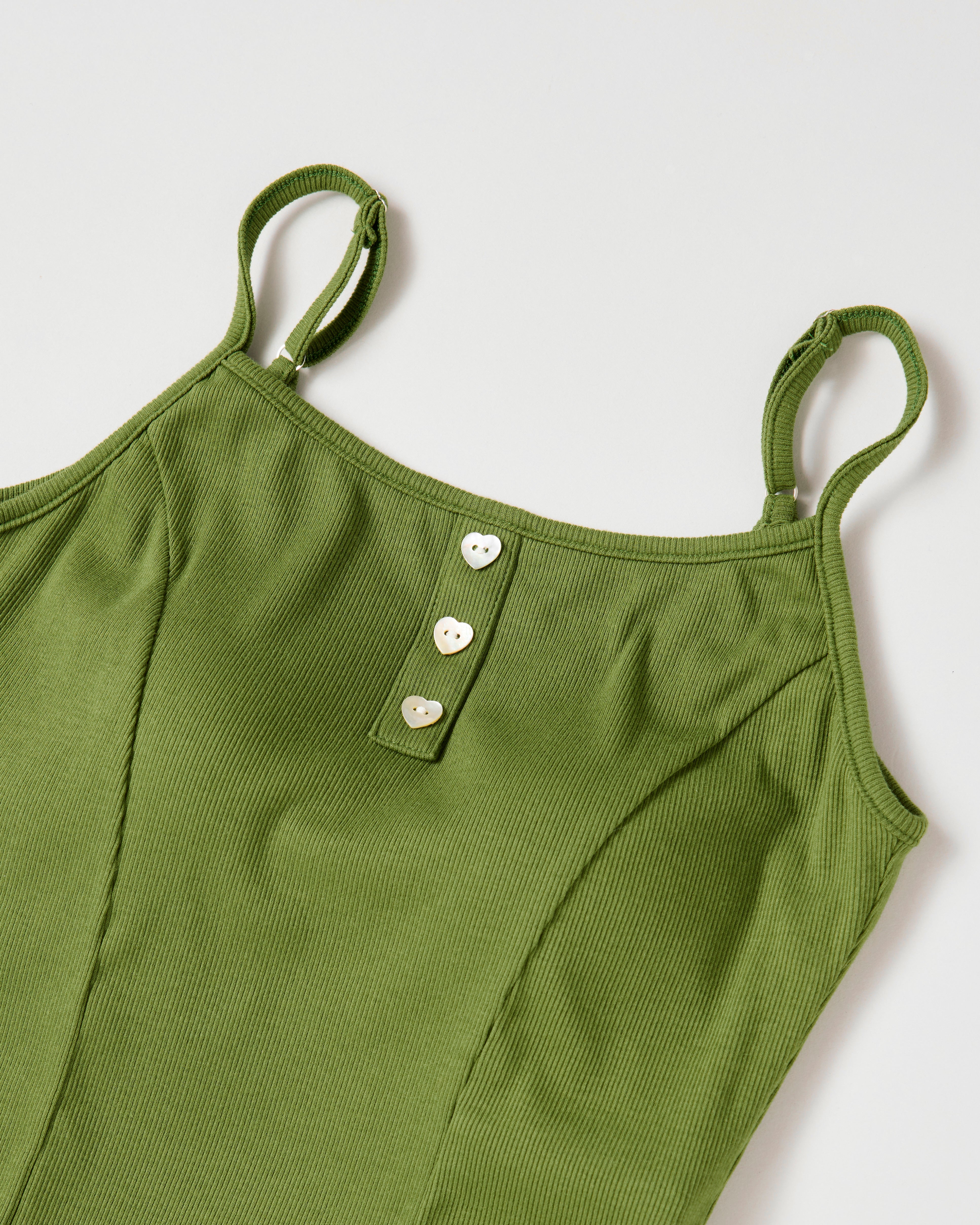 Heart button leotard