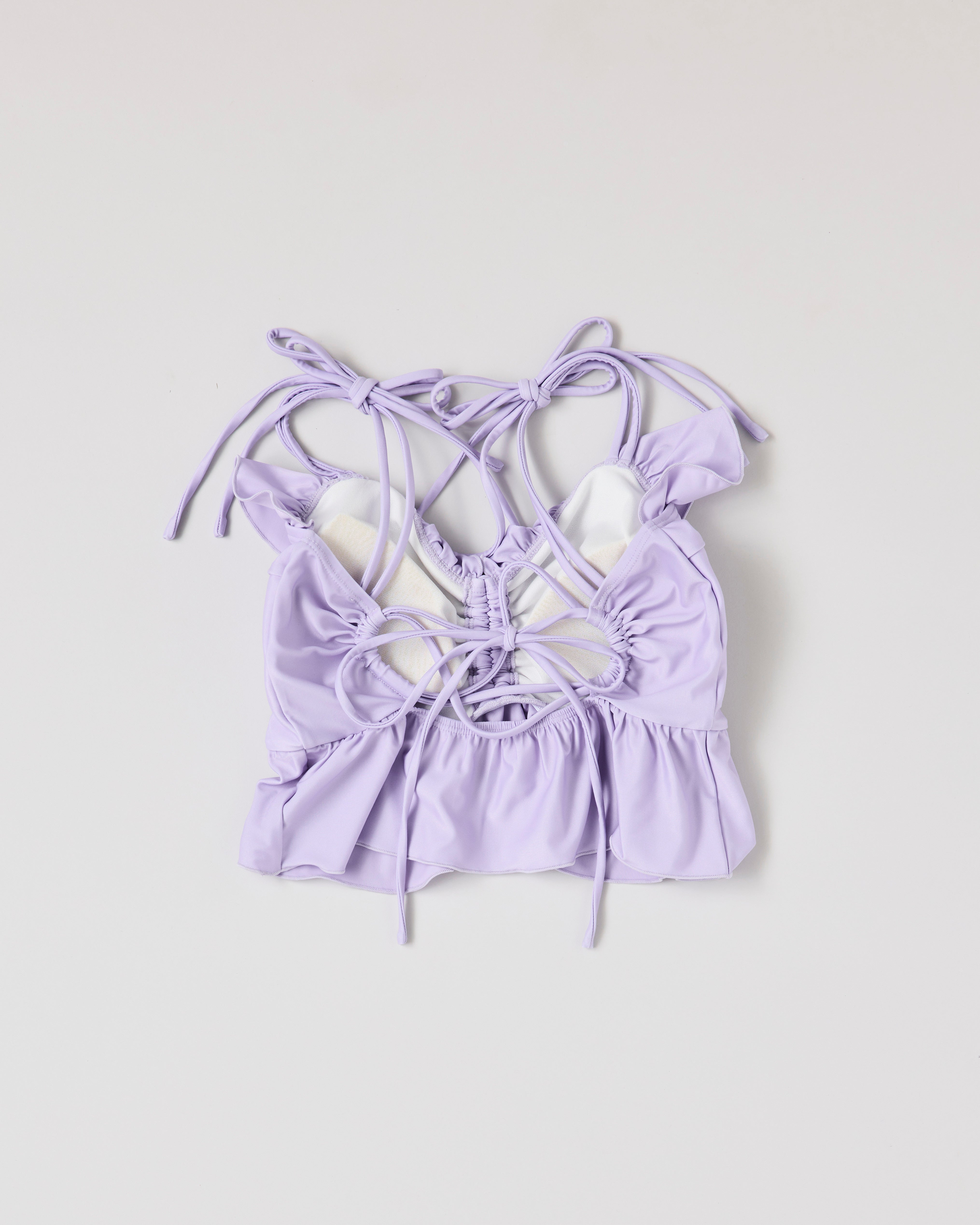 Peplum frill cami tops