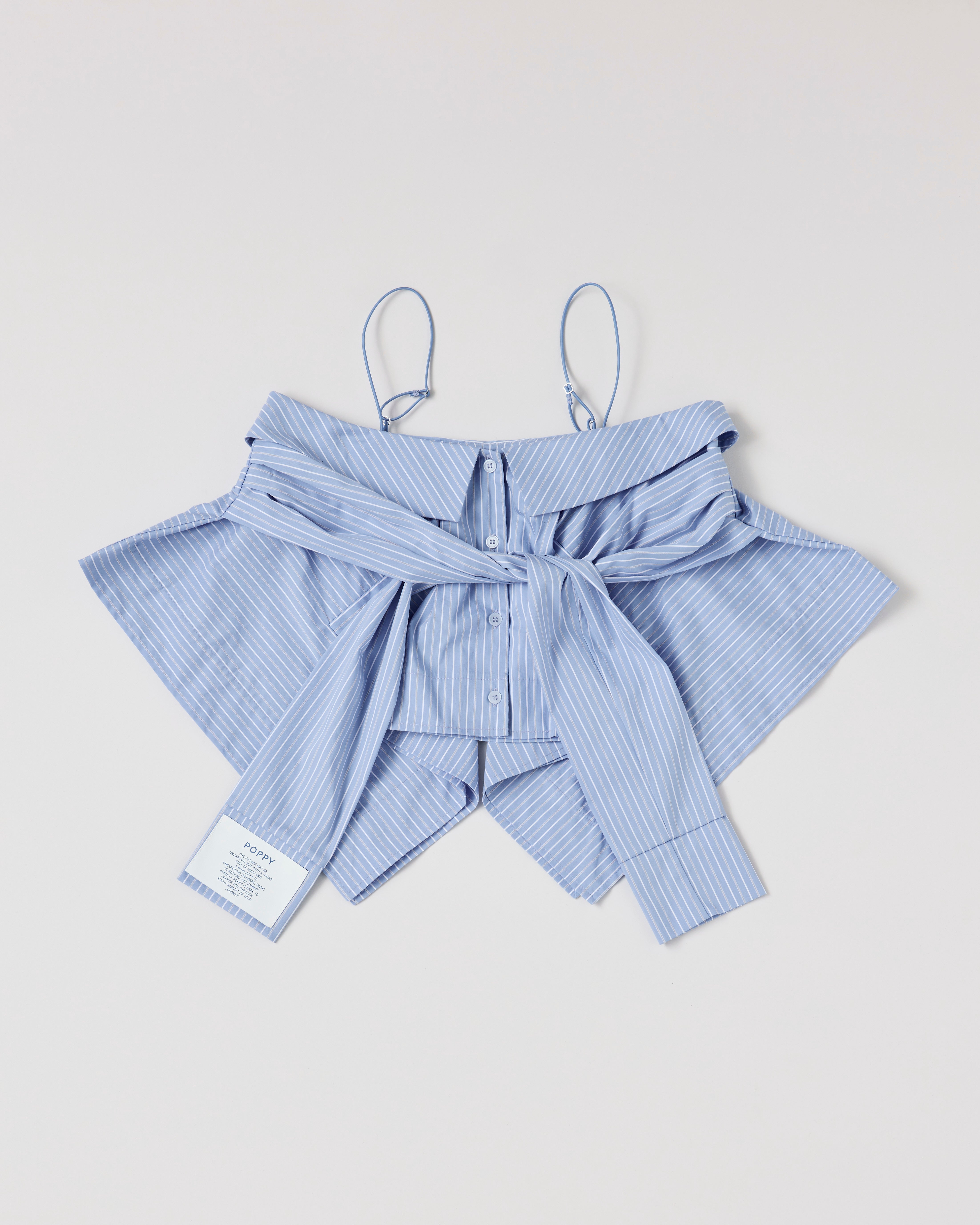 Handkerchief hem 2way bustier/skirt