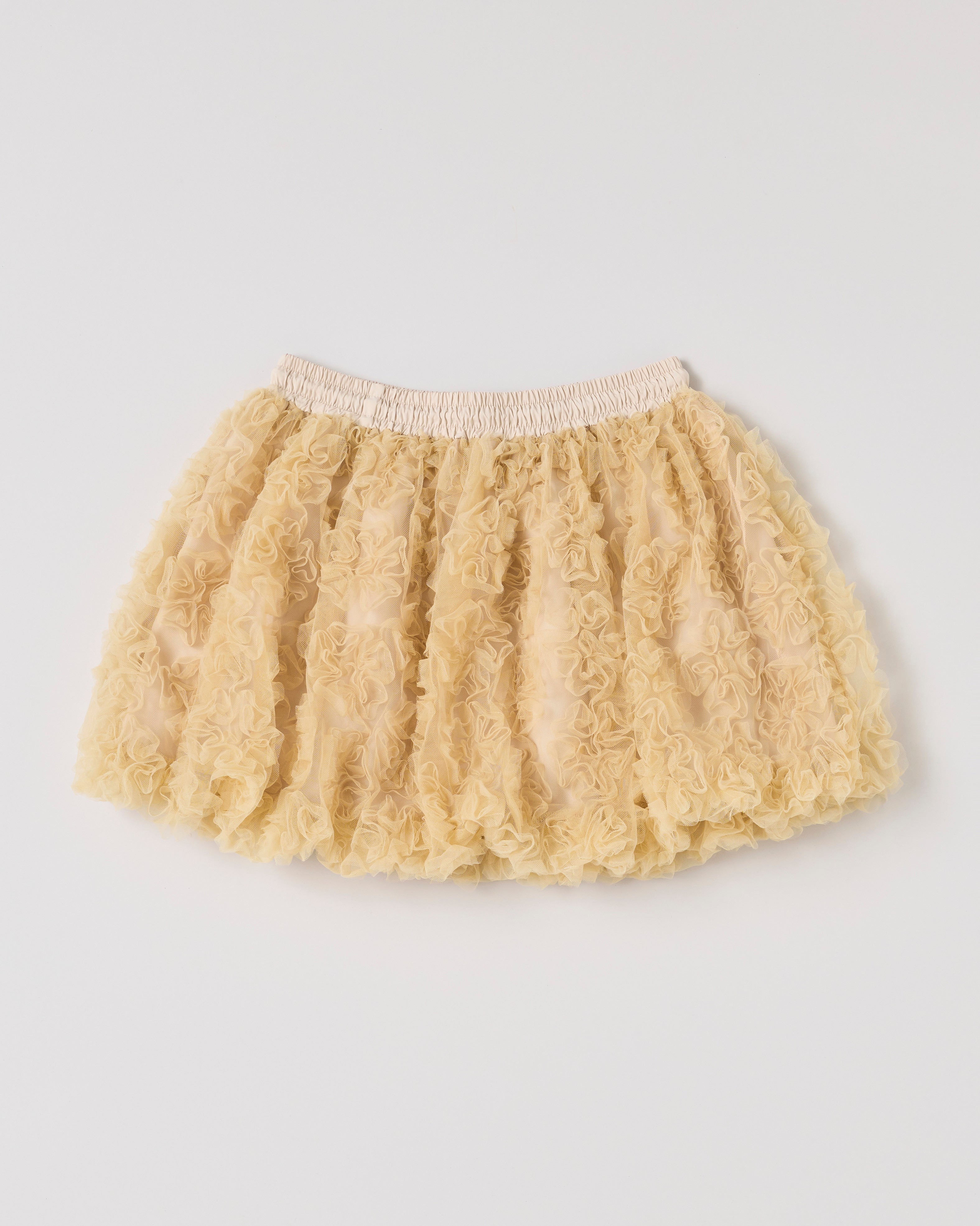 Flower tulle balloon mini skirt