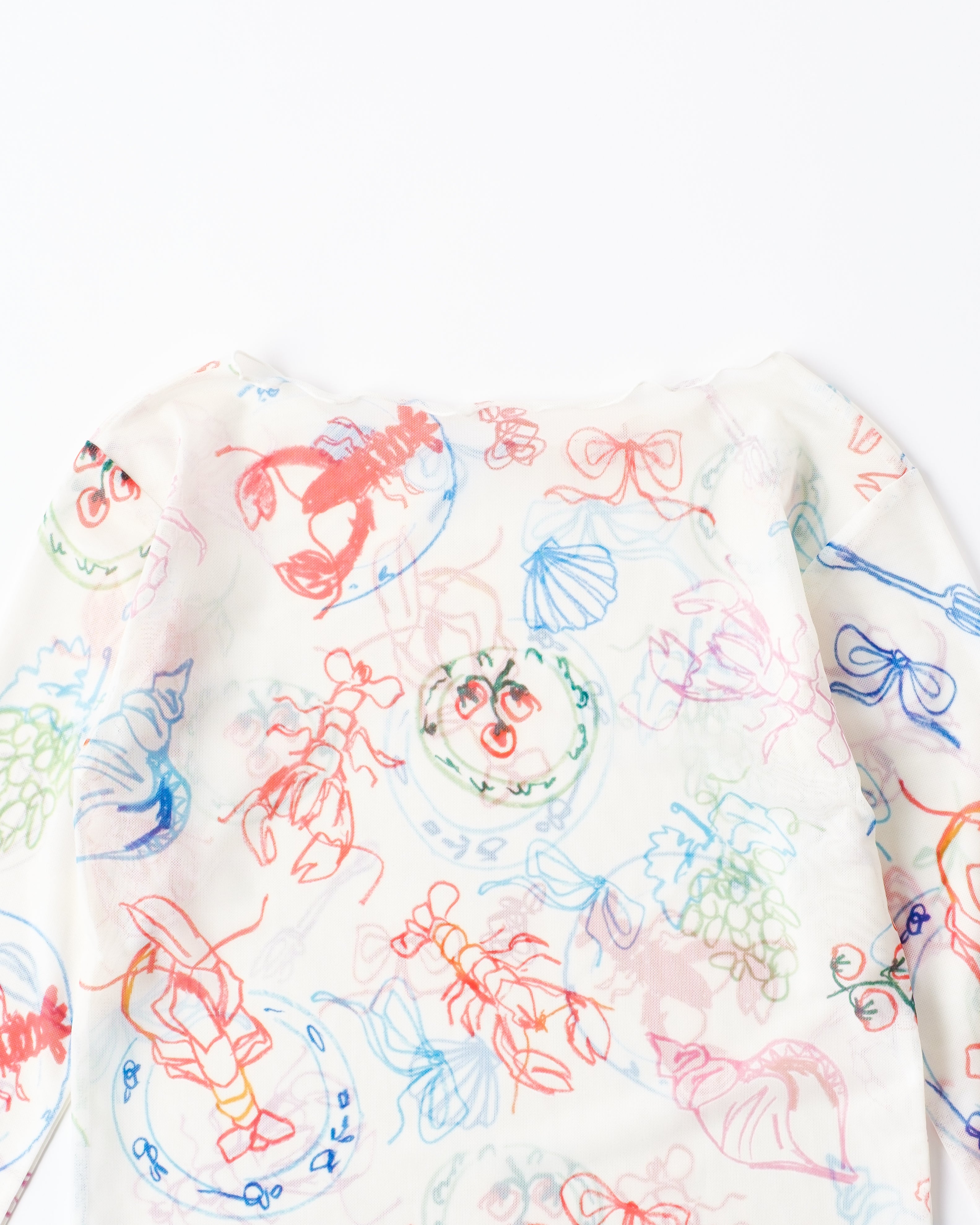 Sea Paradise see-through tops (round neck)