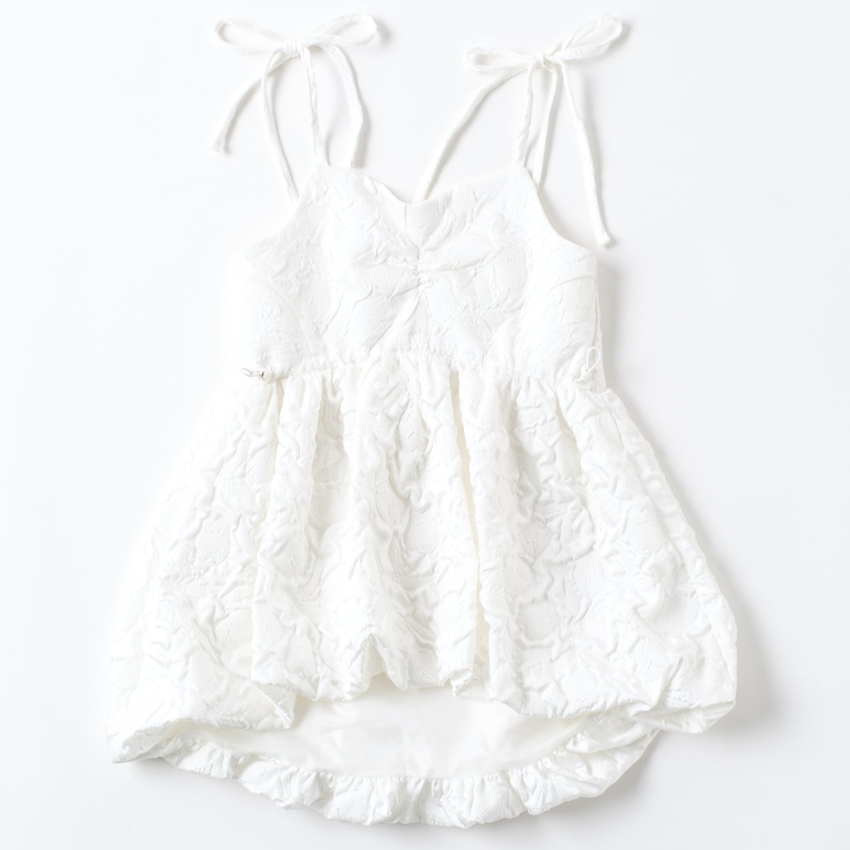Balloon cami tunic (White)