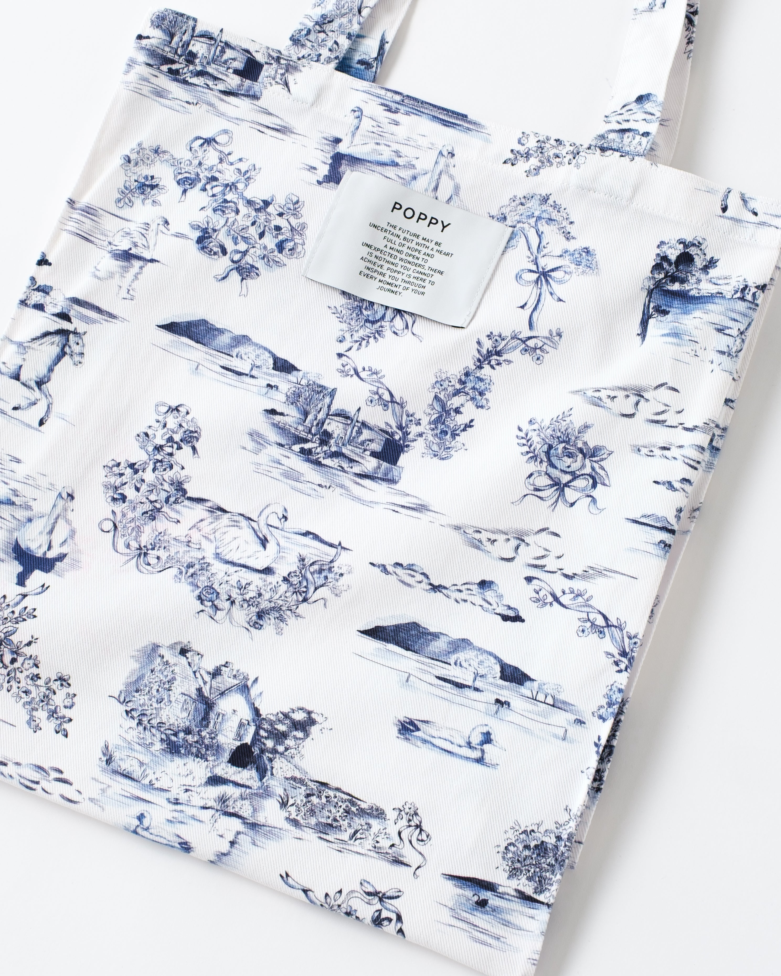 Toile de Jouy tote bag