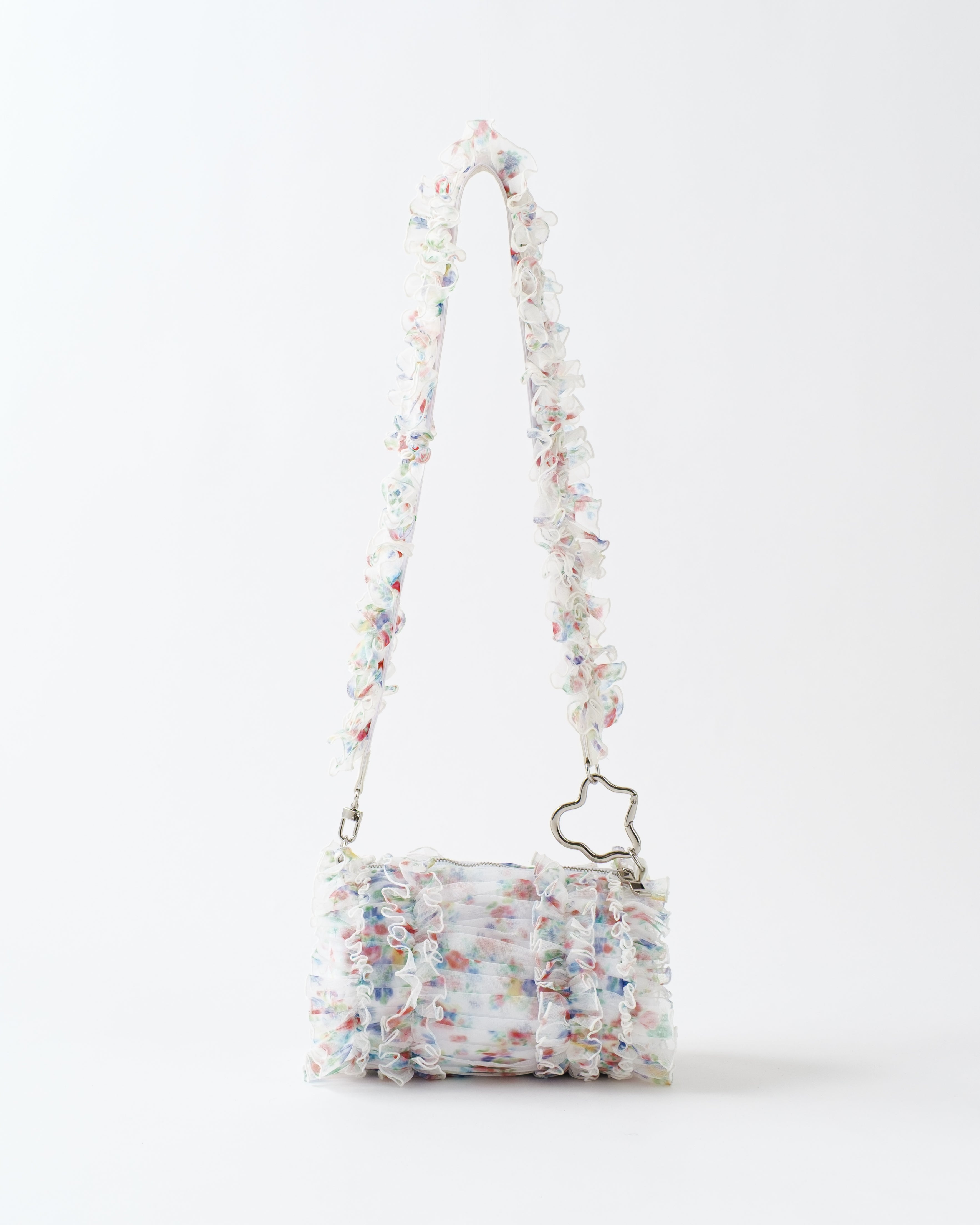 Tulle frill bag (floral pattern)