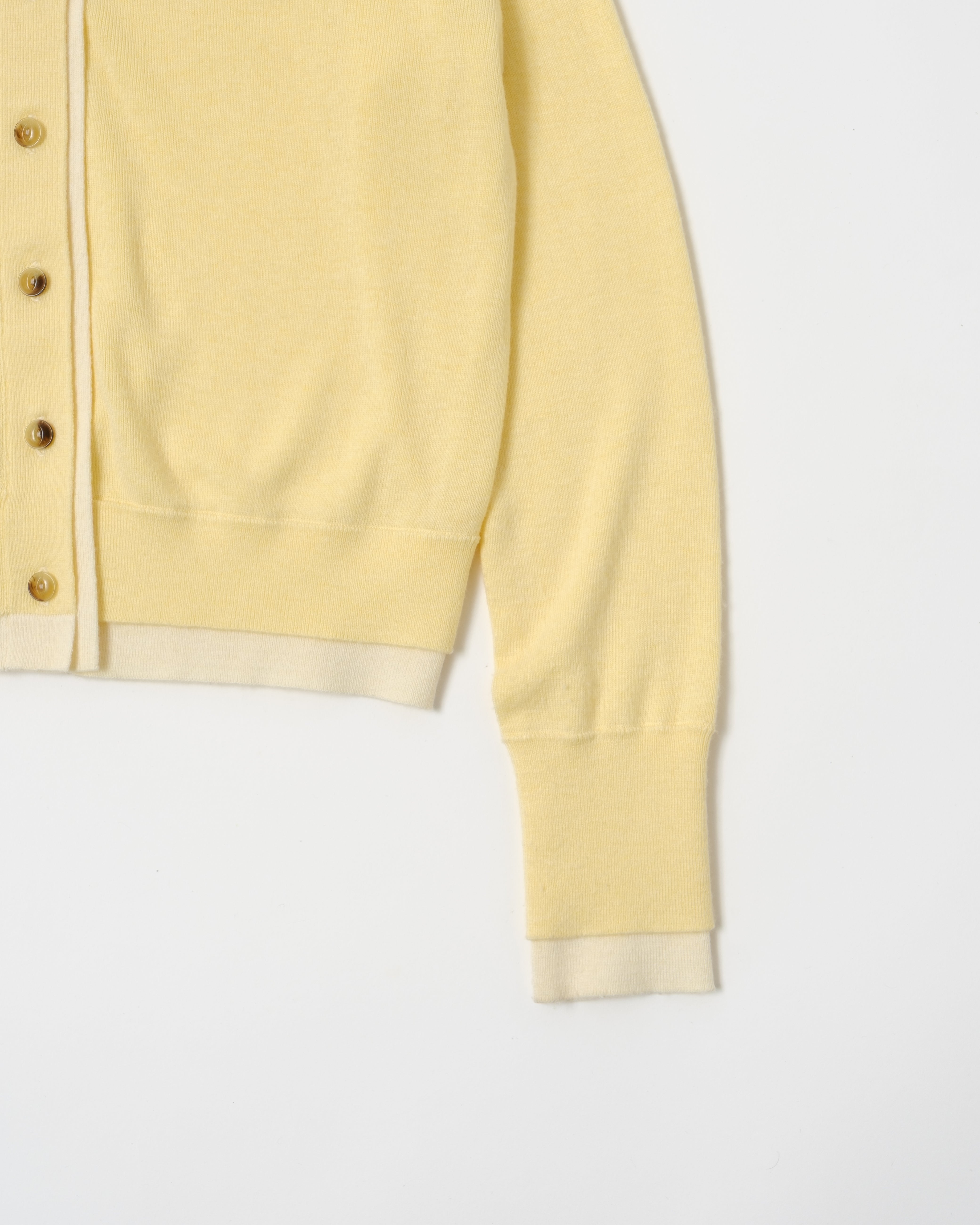 Layered design heart cardigan