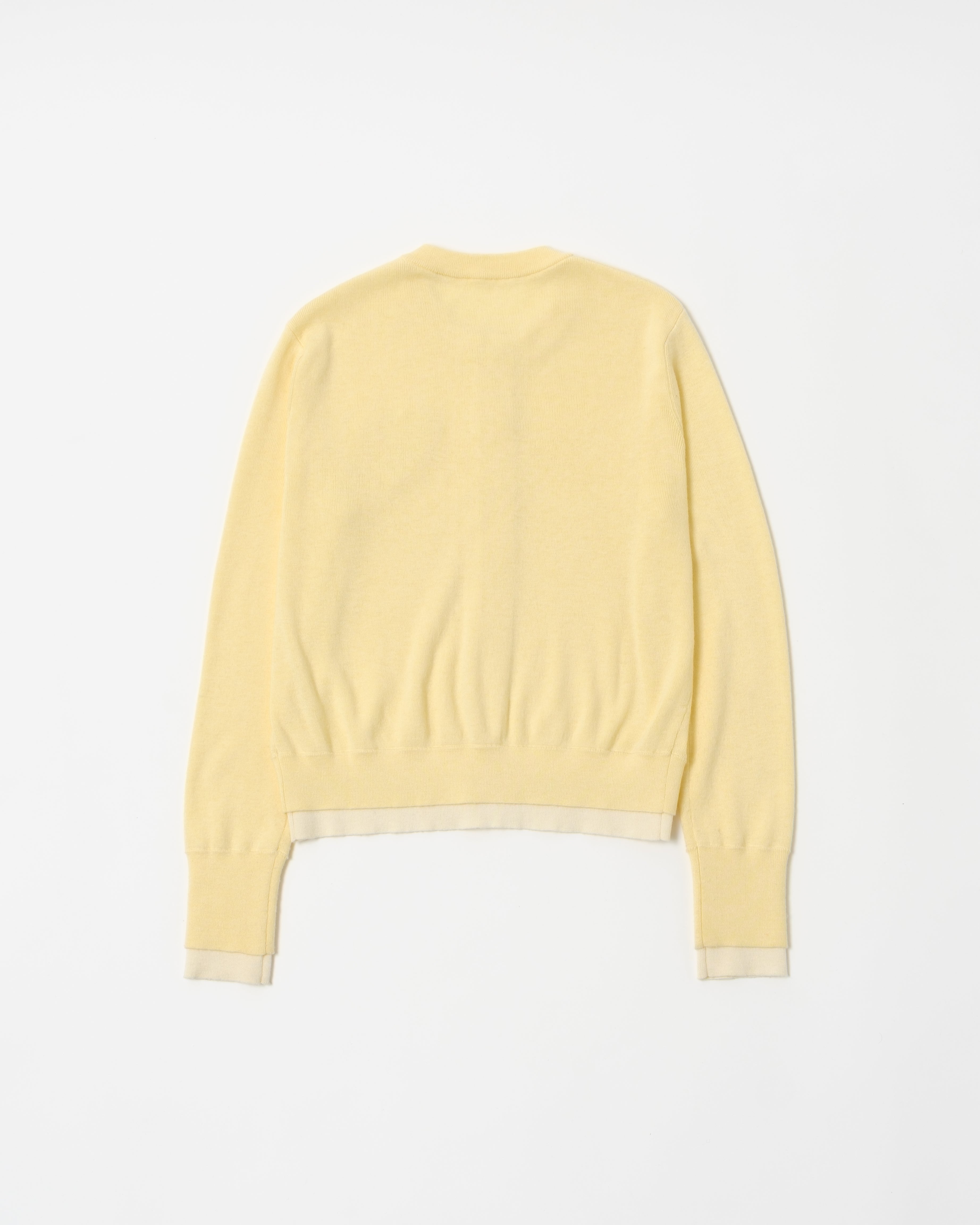 Layered design heart cardigan