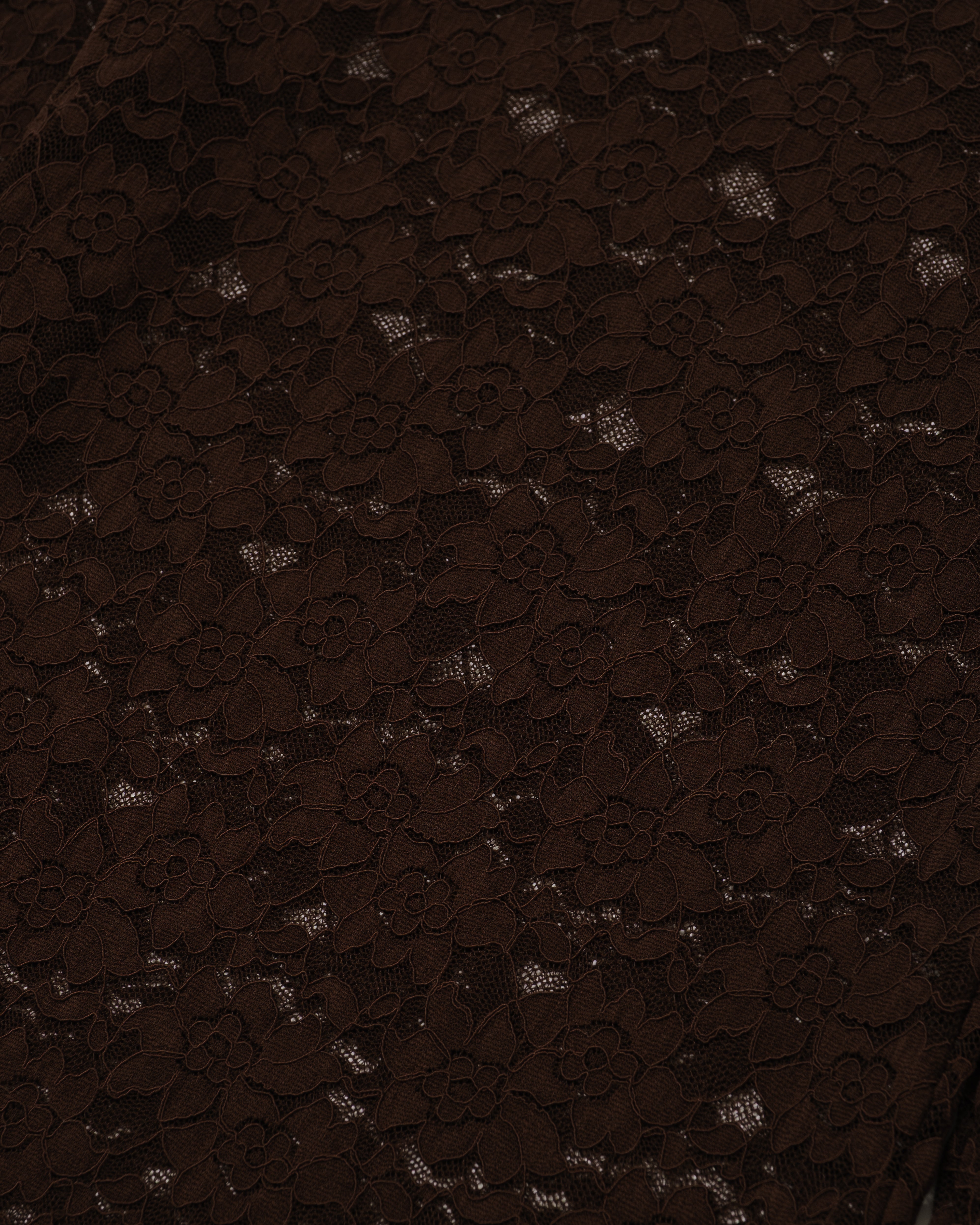 Brown lace tops (high neck)