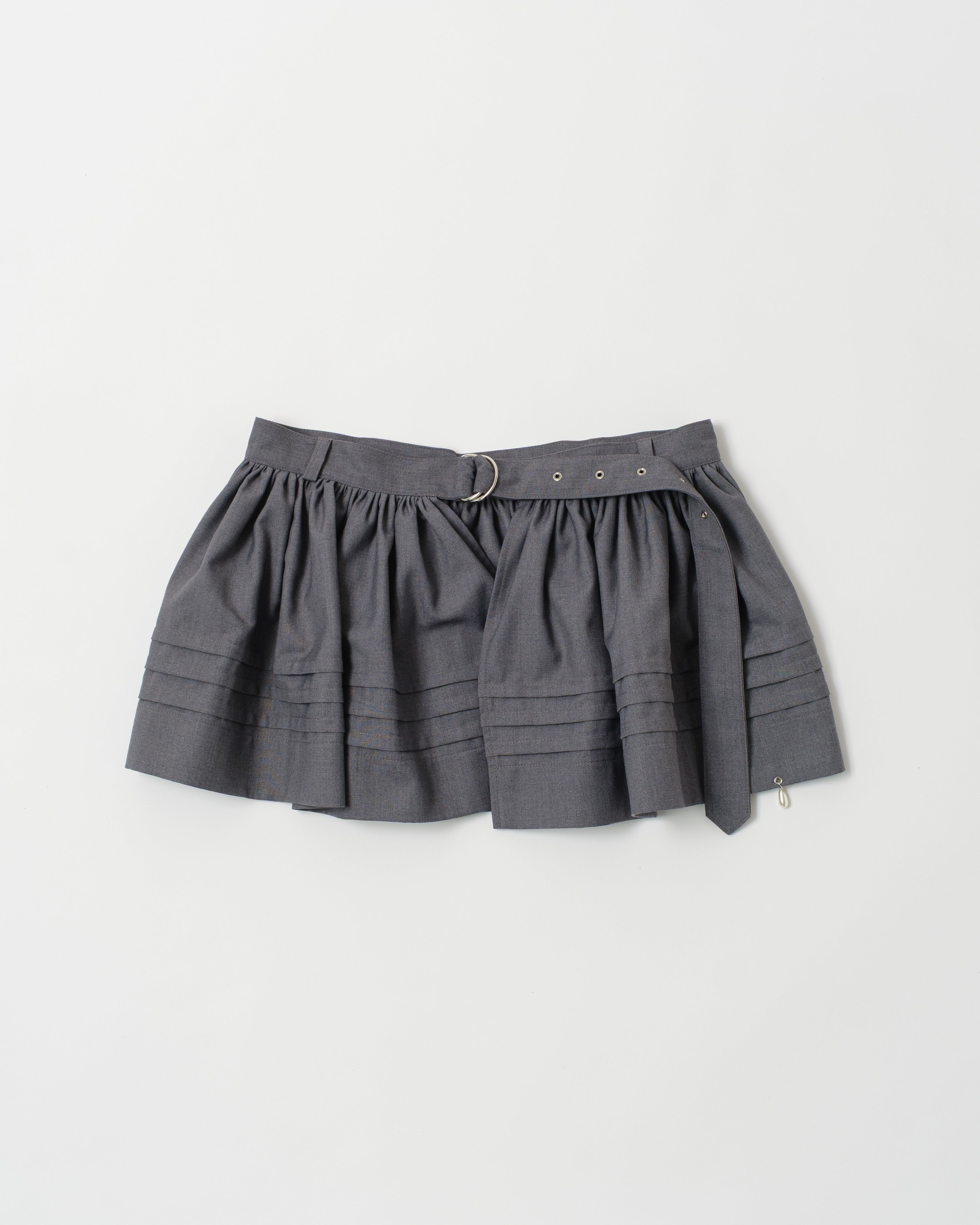 Peplum mini skirt