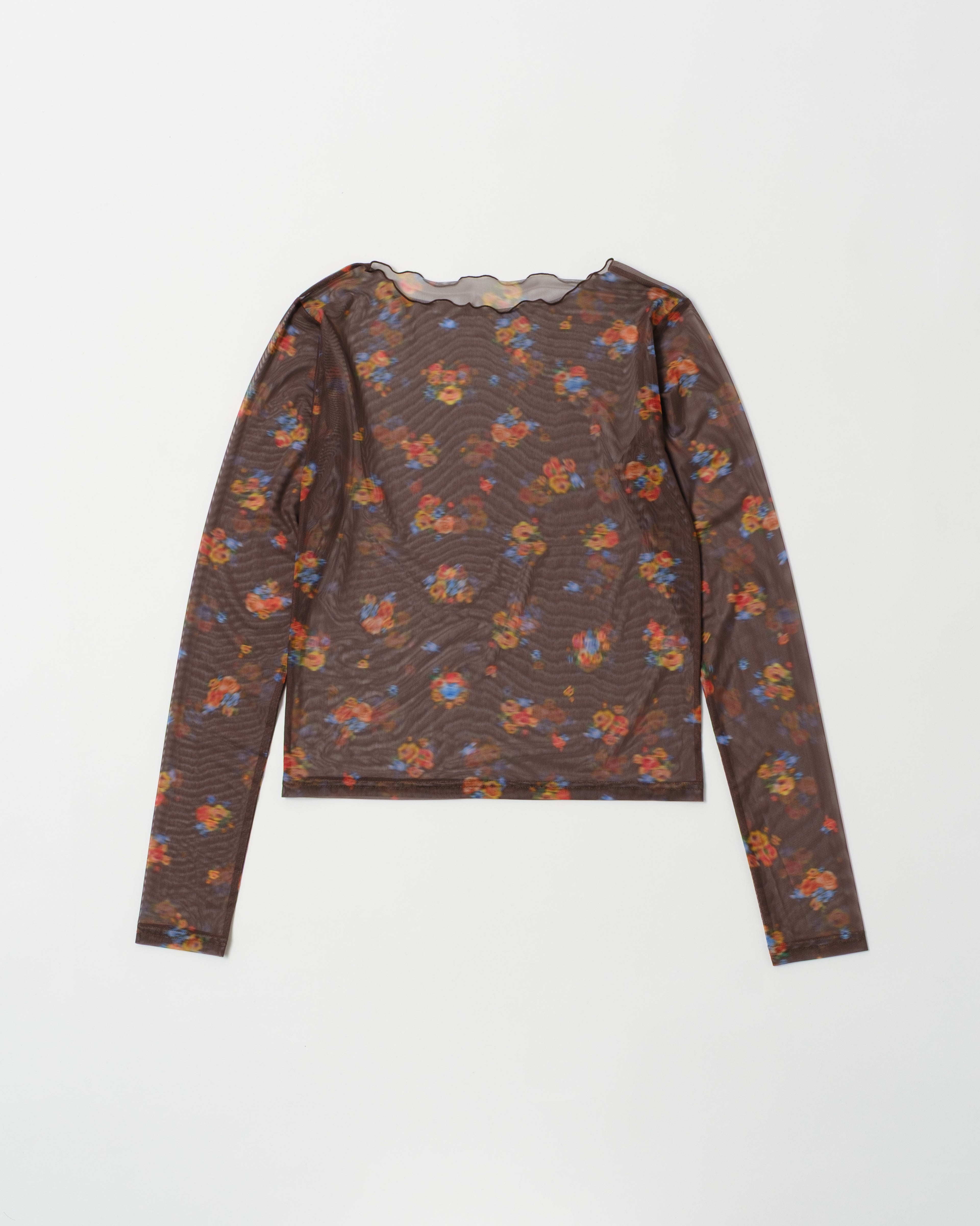トップス POPPY Floral patterns see-through Floral patterns see-through tops