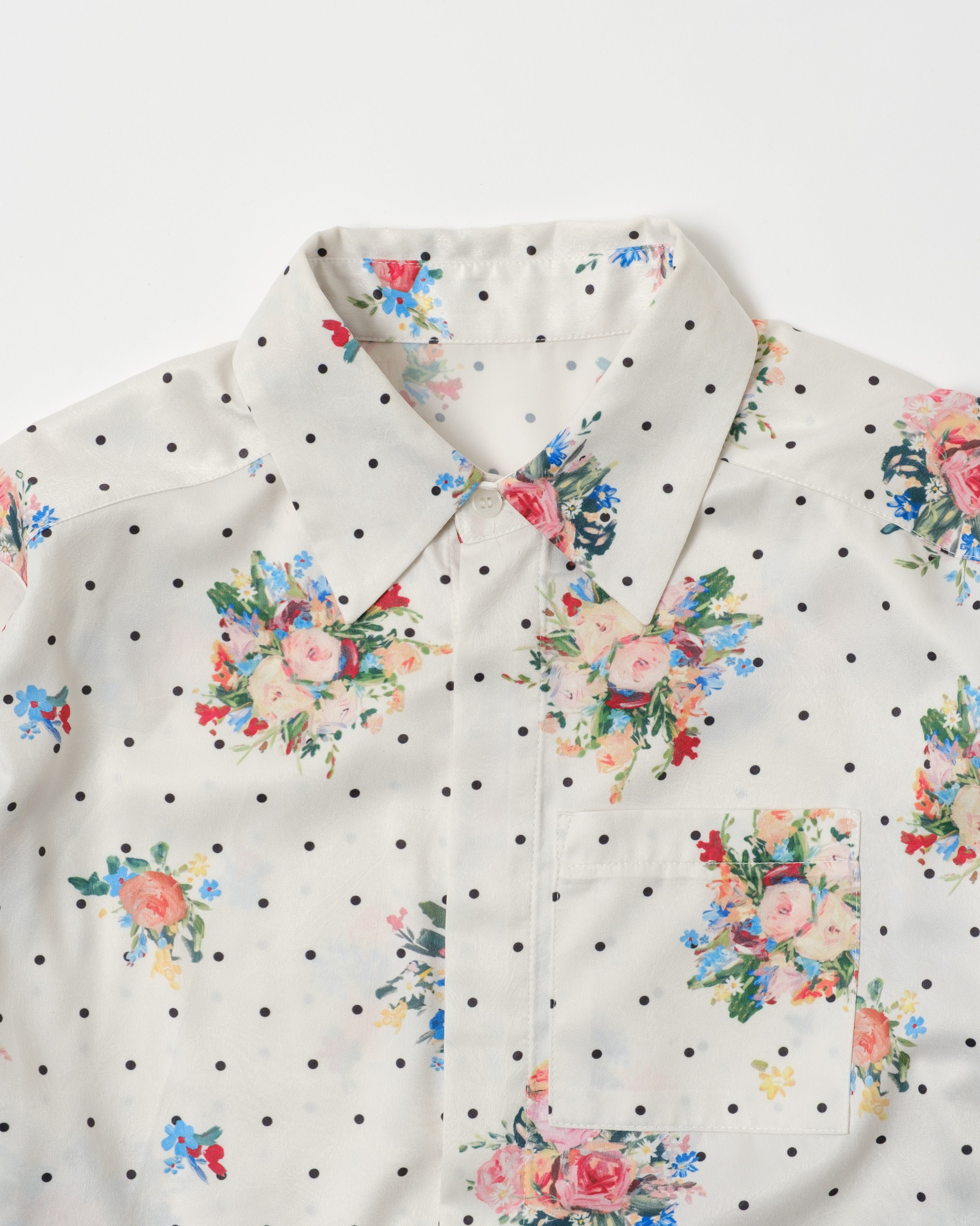 Dot flower shirt