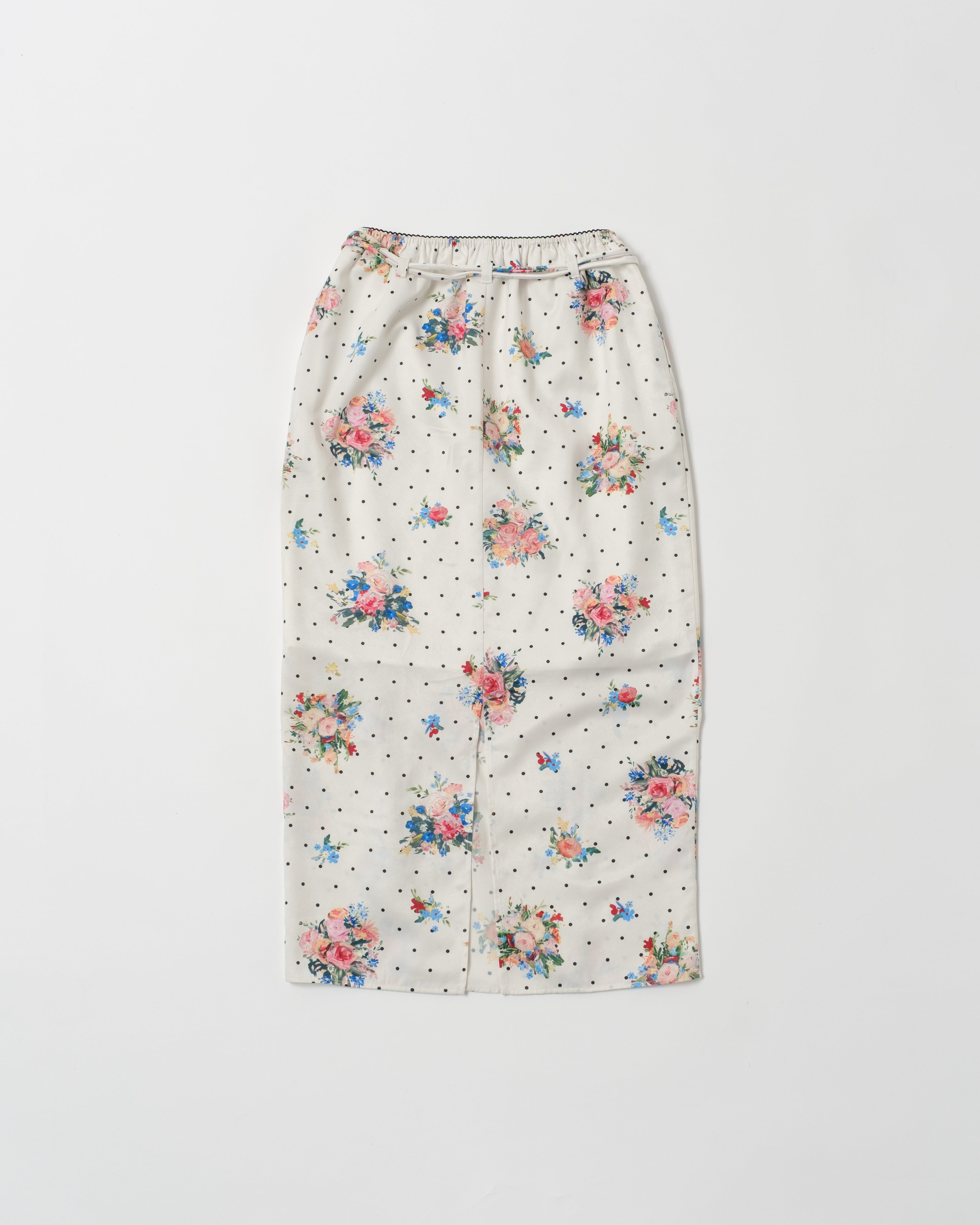Satin I-line skirt