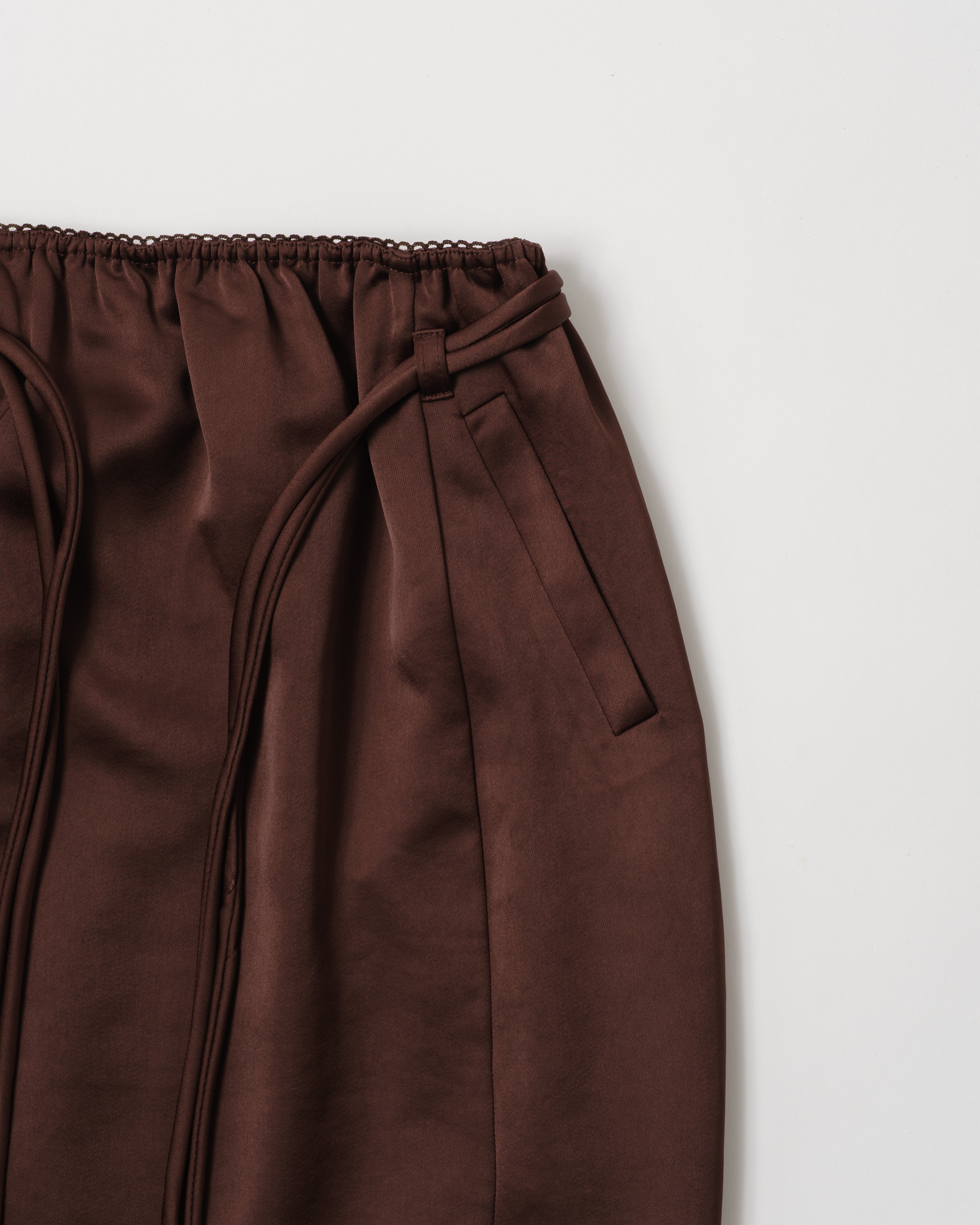 Satin I-line skirt