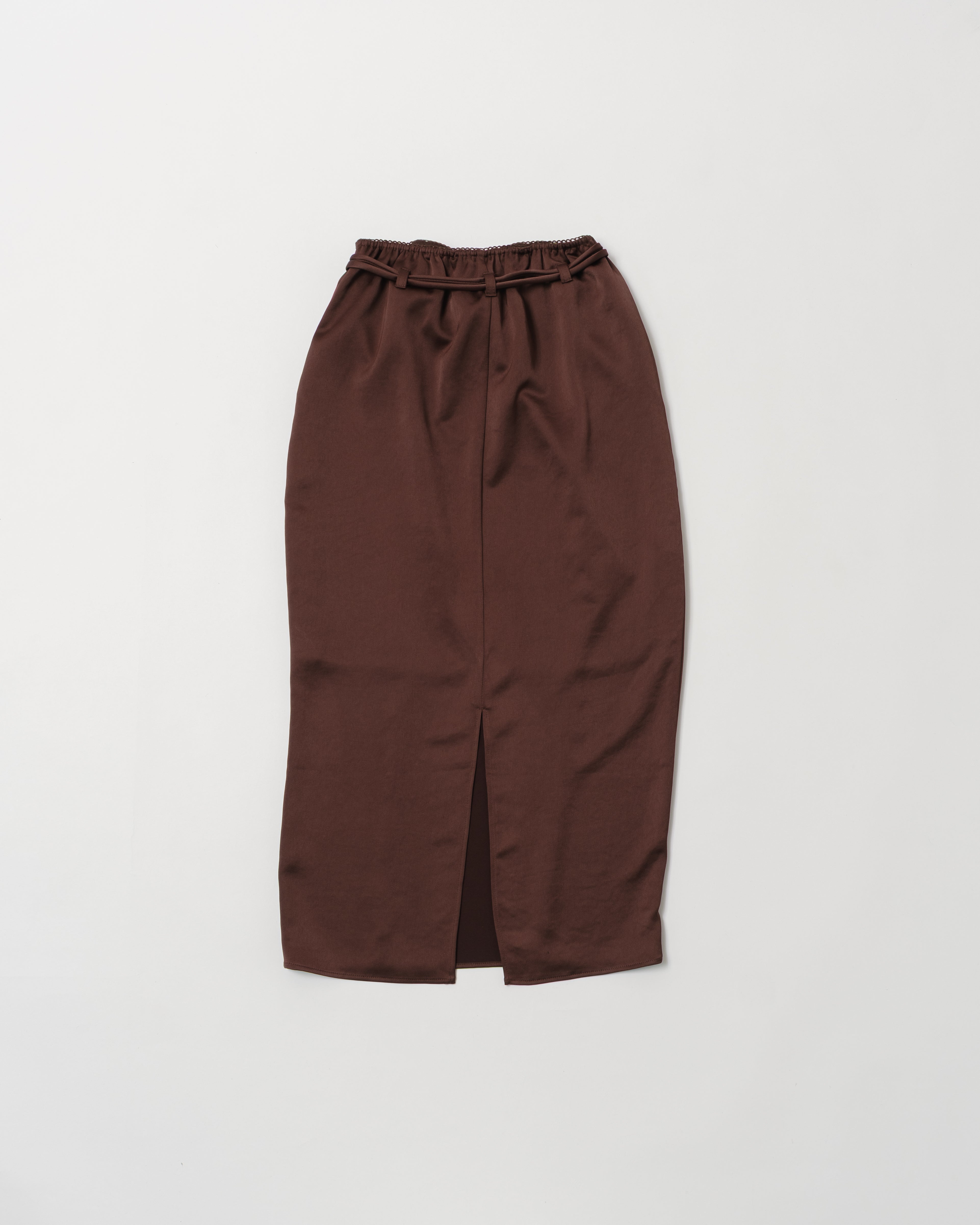 POPPY あさぎーにょSATIN I-LINE SKIRT フリーサイズ Satin I-line skirt