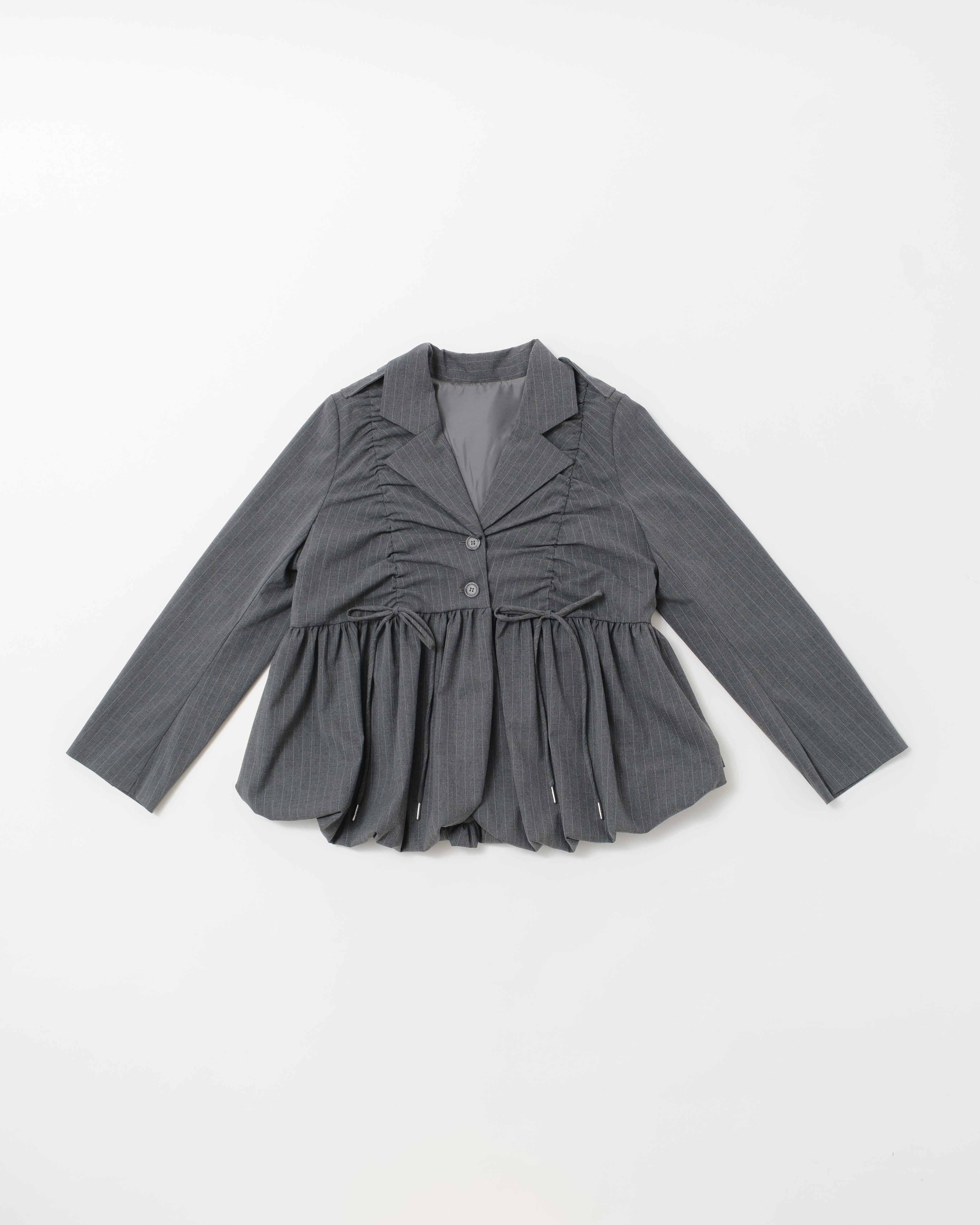 Gathered balloon jacket